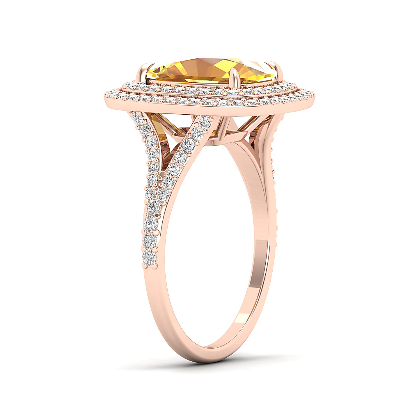 The Sunshine Prolonges Yellow Sapphire Ring