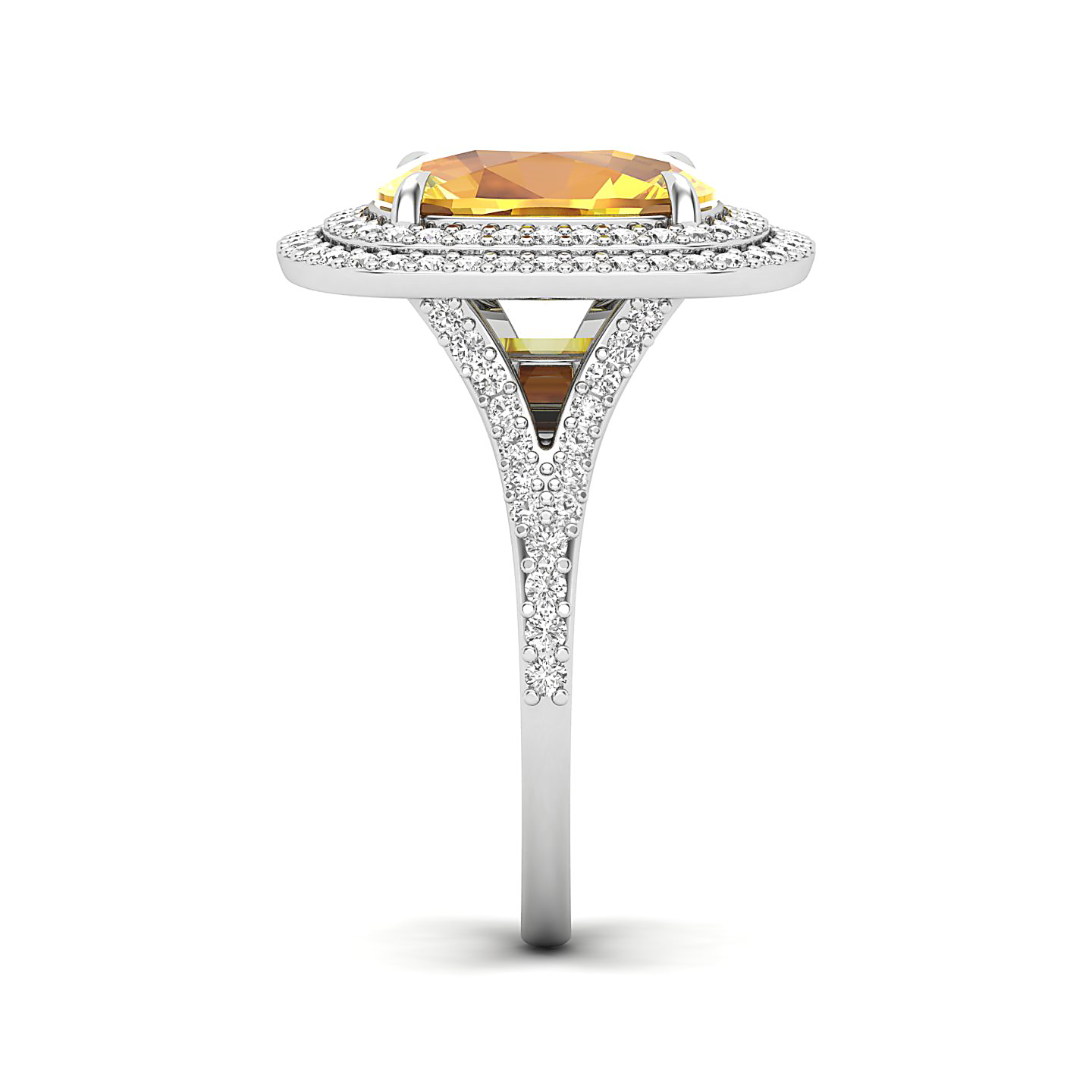 The Sunshine Prolonges Yellow Sapphire Ring