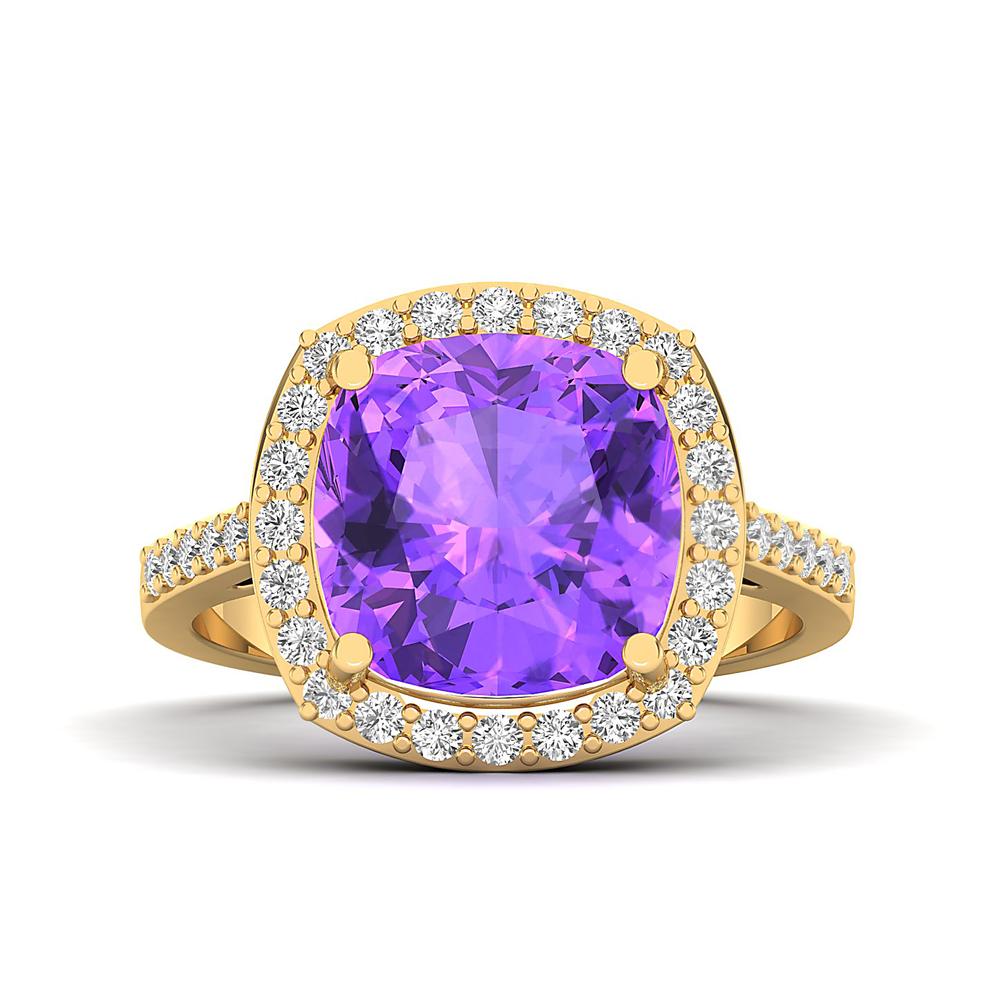 The Timeless Amethyst Gold Ring