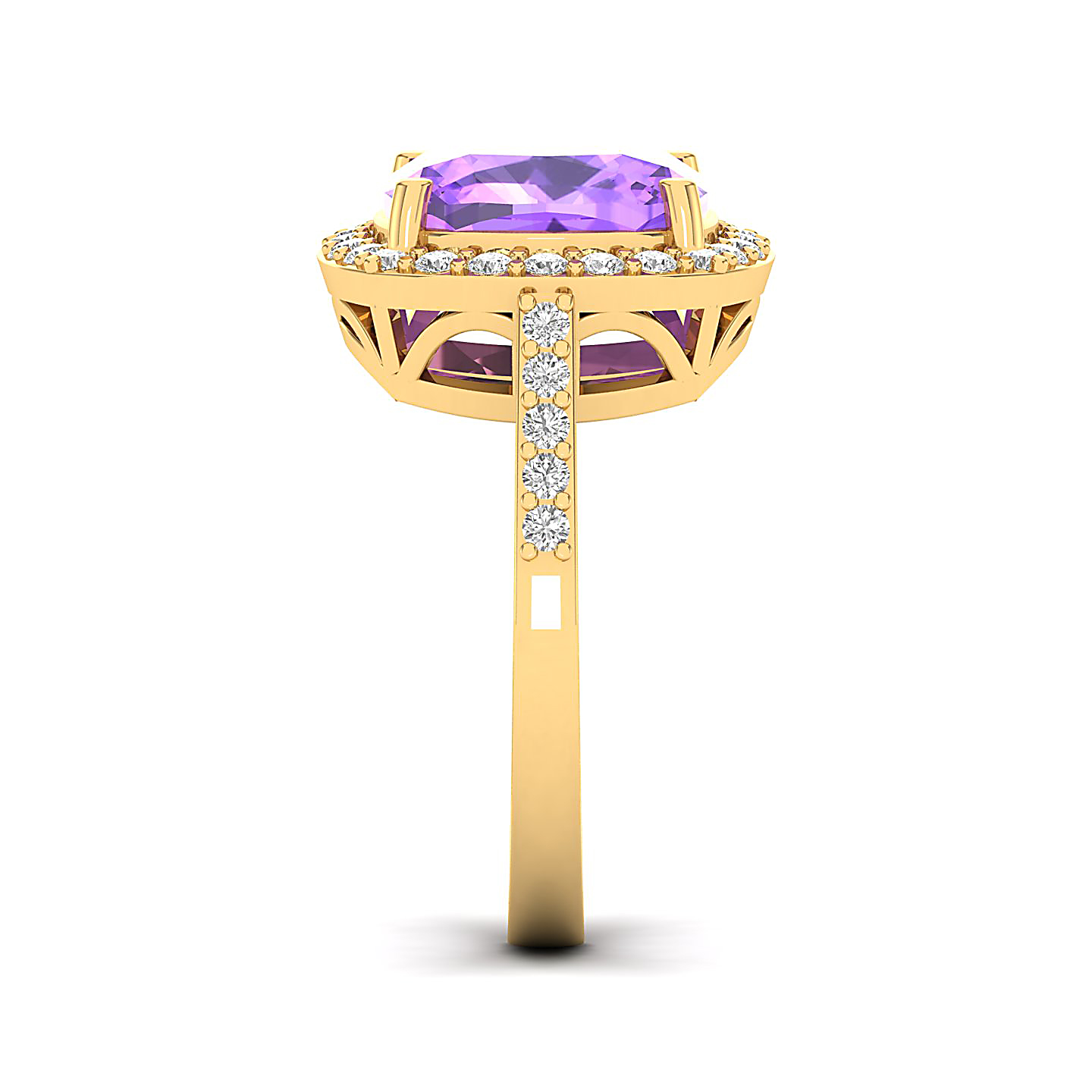 The Timeless Amethyst Gold Ring