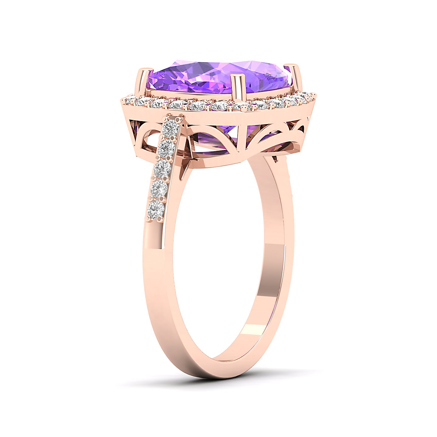 The Timeless Amethyst Gold Ring