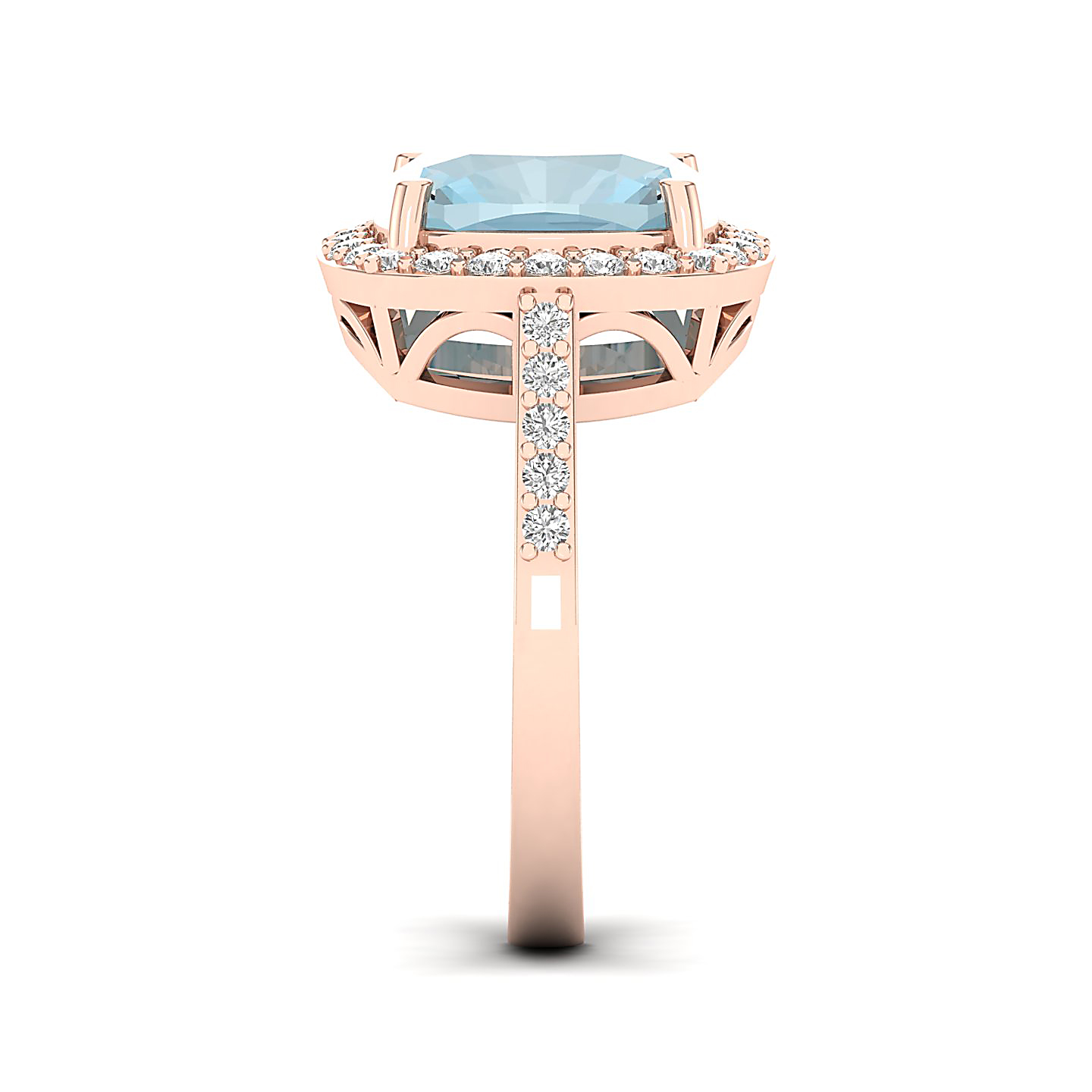 The Timeless Aquamarine Gold Ring