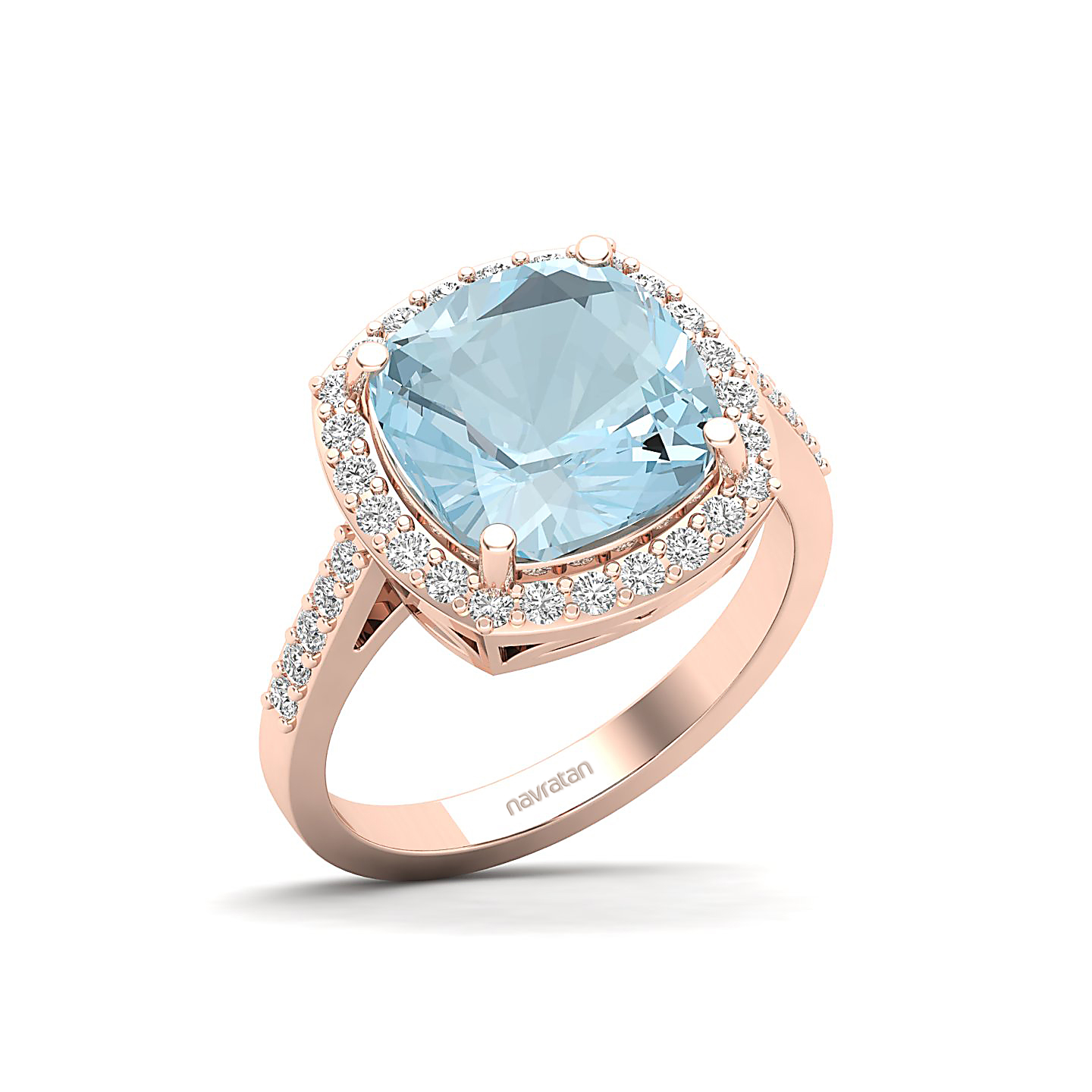 The Timeless Aquamarine Gold Ring