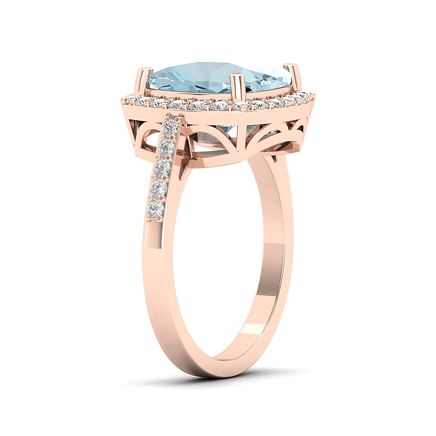 The Timeless Aquamarine Gold Ring