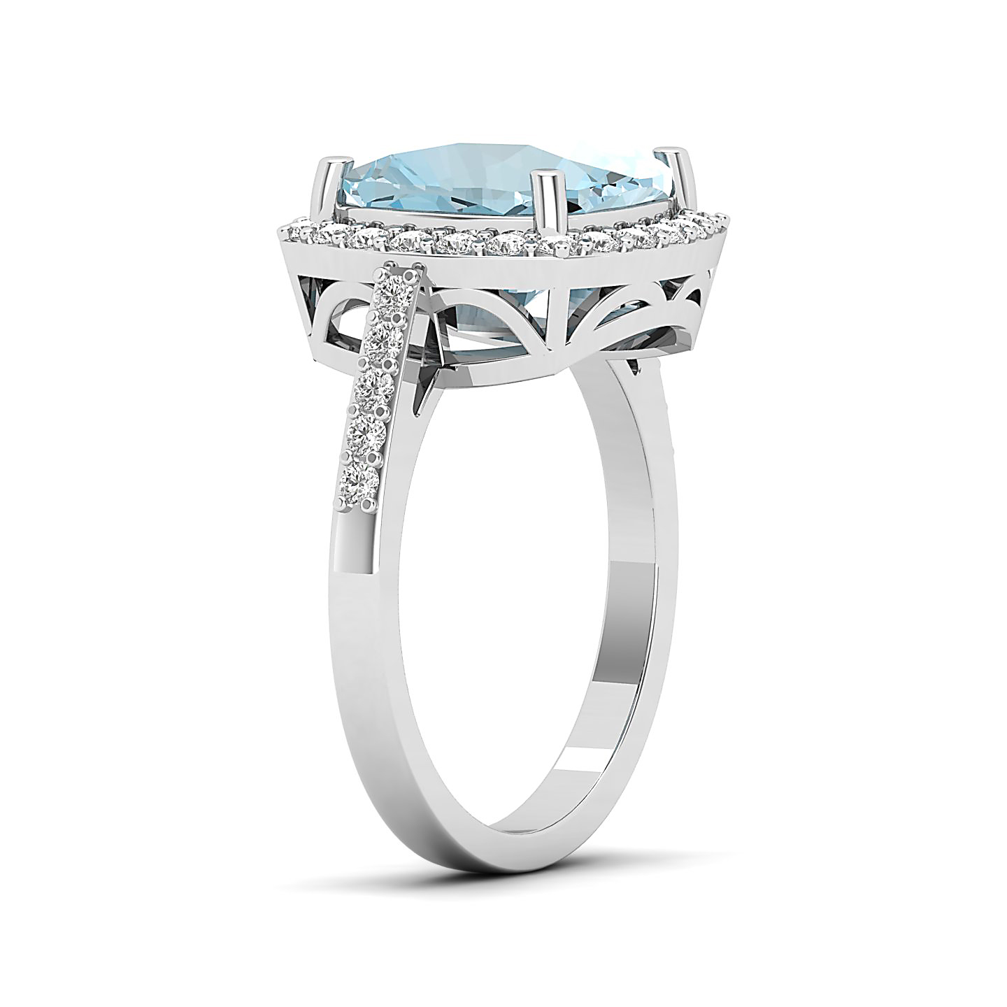 The Timeless Aquamarine Gold Ring