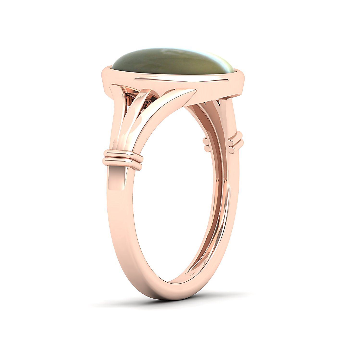 The Timeless Bezel Cat's Eye Ring