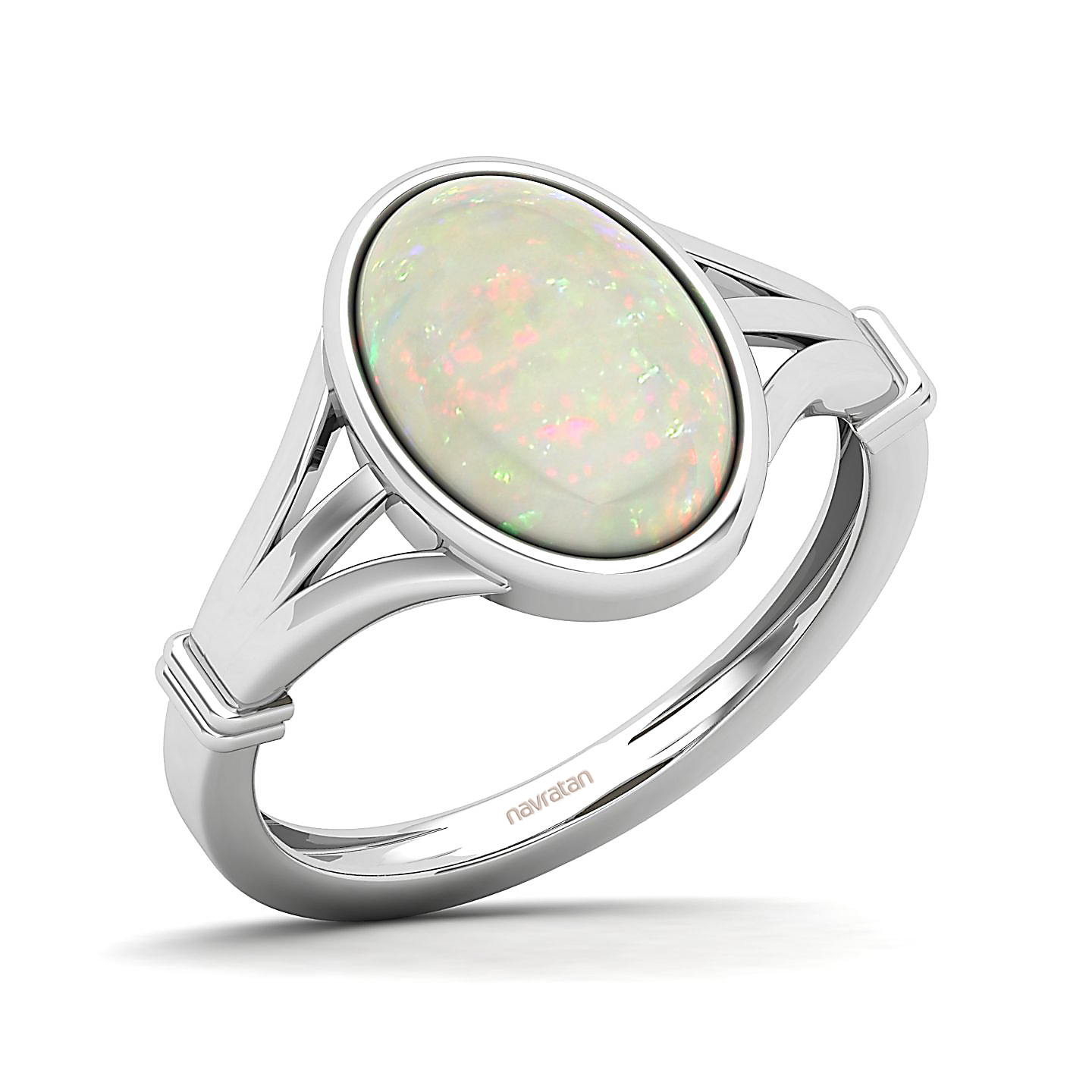The Timeless Bezel Opal Ring