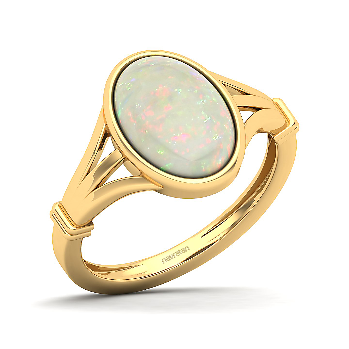 The Timeless Bezel Opal Ring