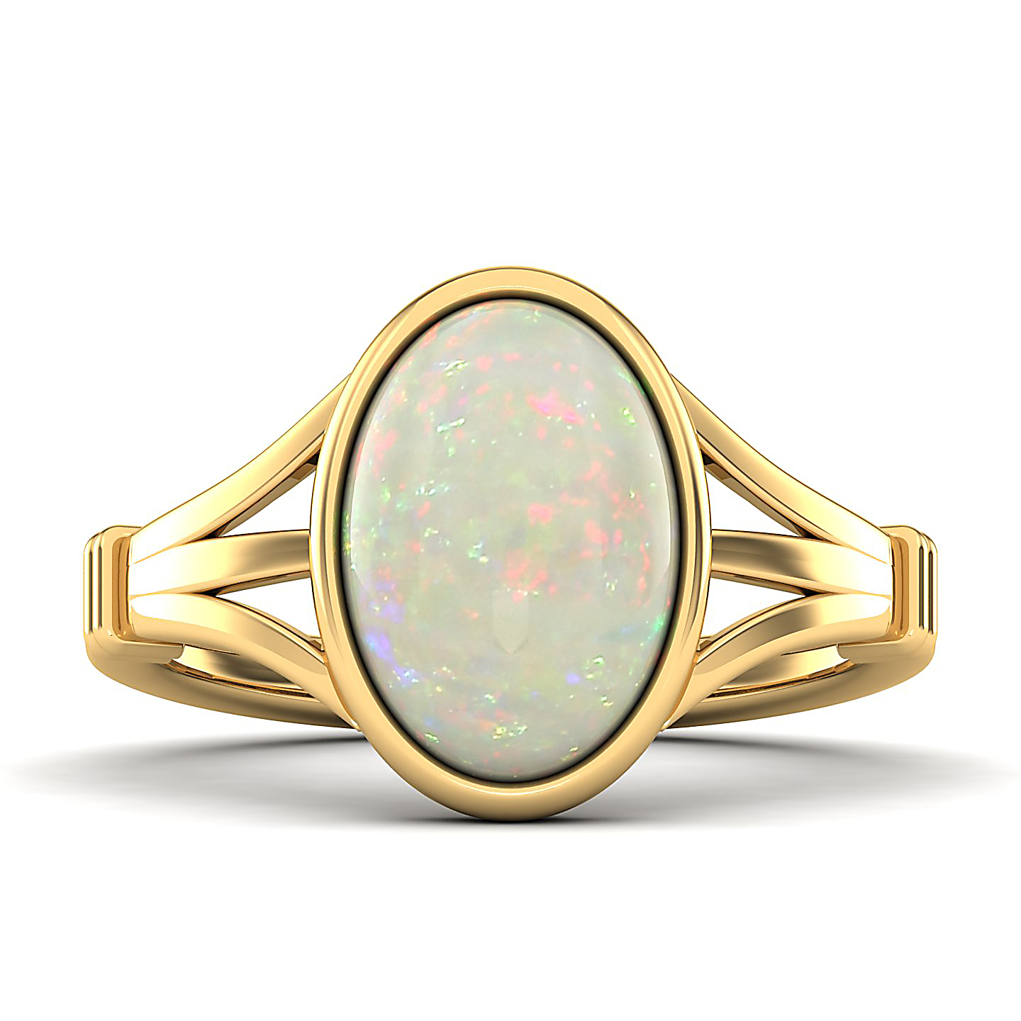 The Timeless Bezel Opal Ring