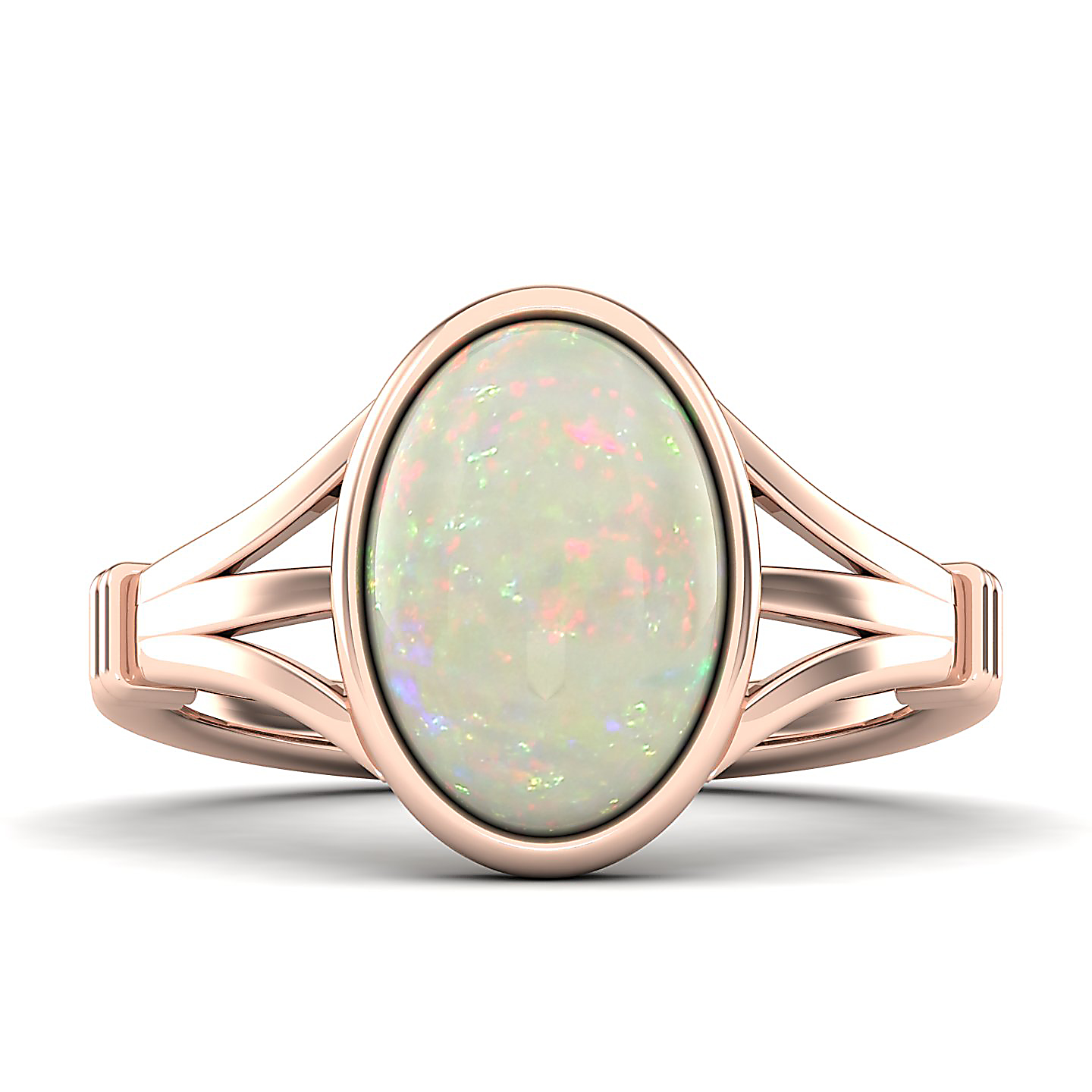 The Timeless Bezel Opal Ring