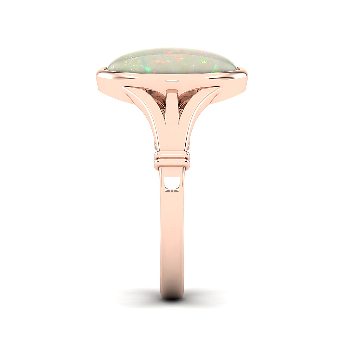 The Timeless Bezel Opal Ring