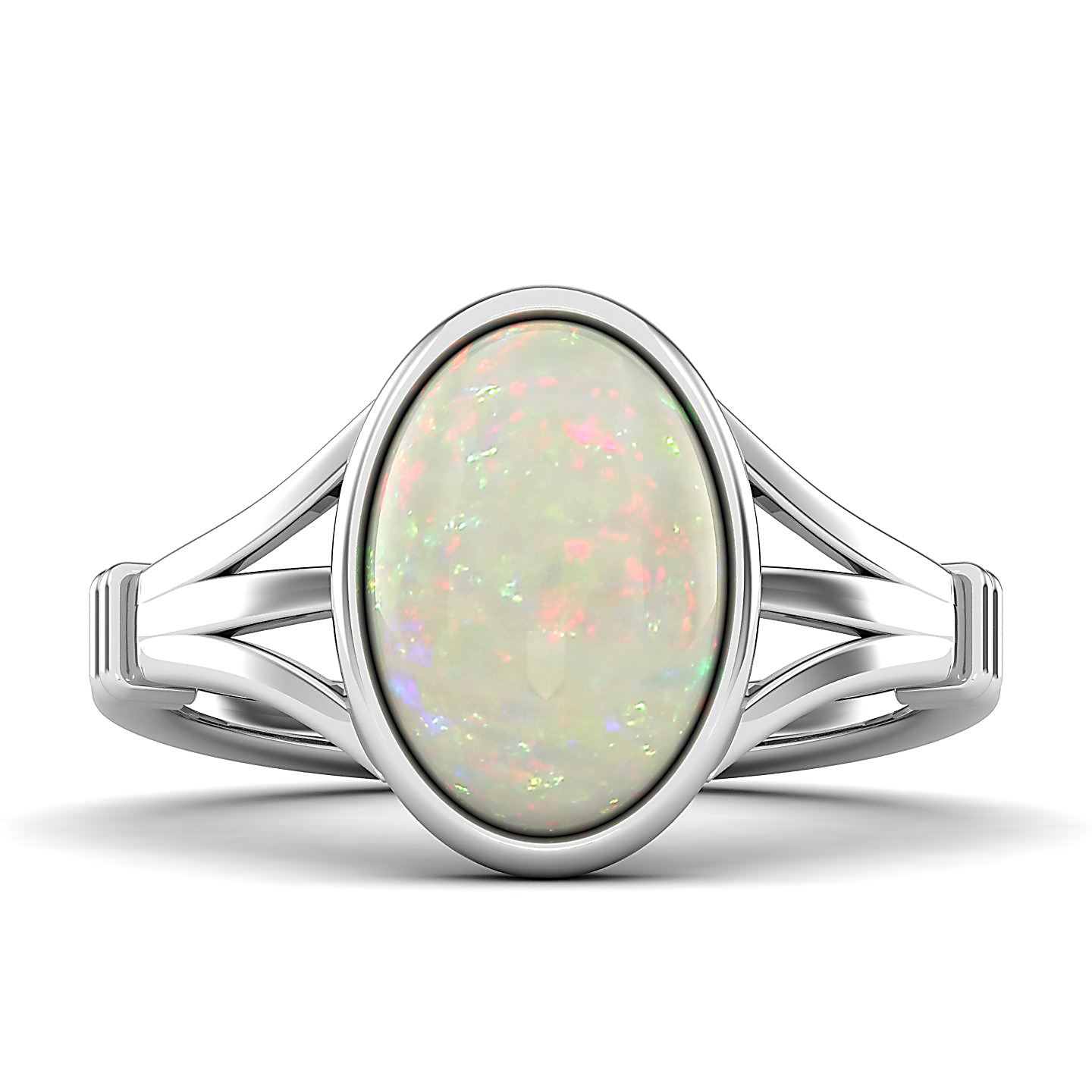 The Timeless Bezel Opal Ring