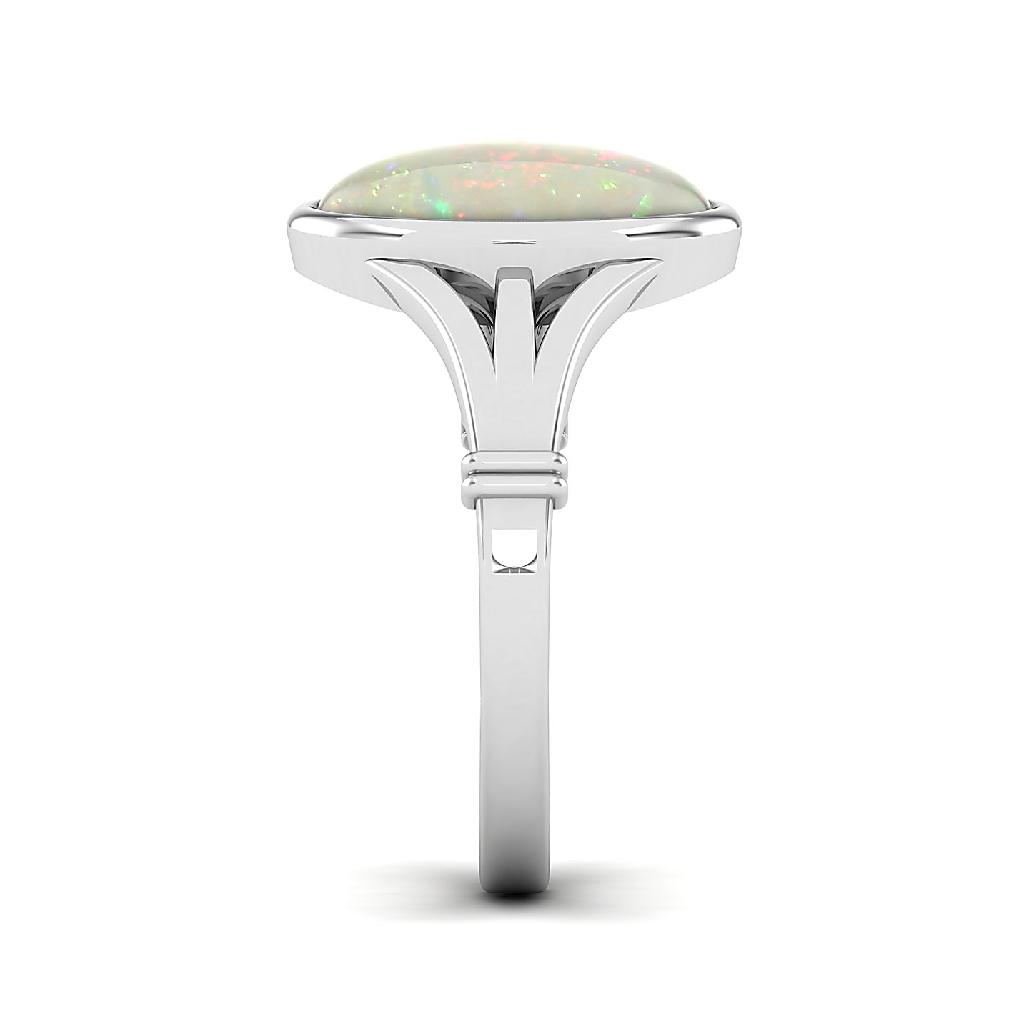 The Timeless Bezel Opal Ring