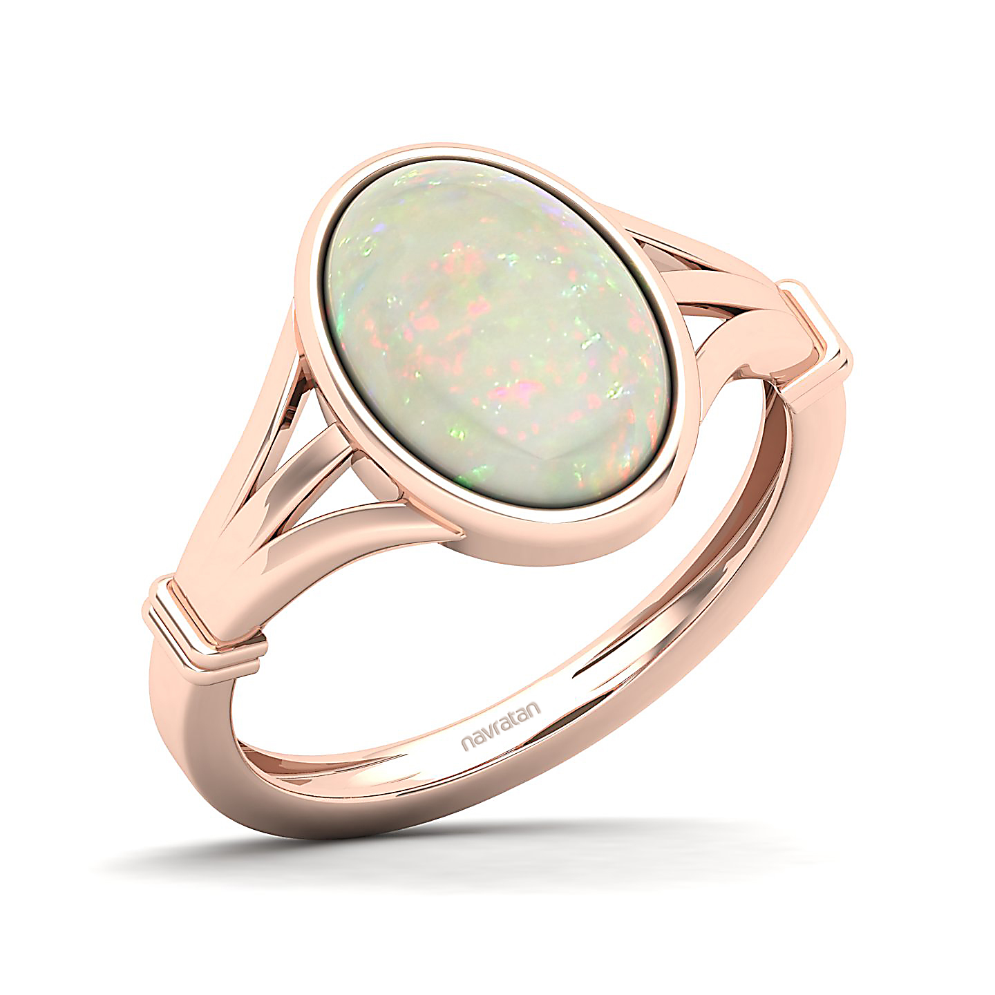 The Timeless Bezel Opal Ring
