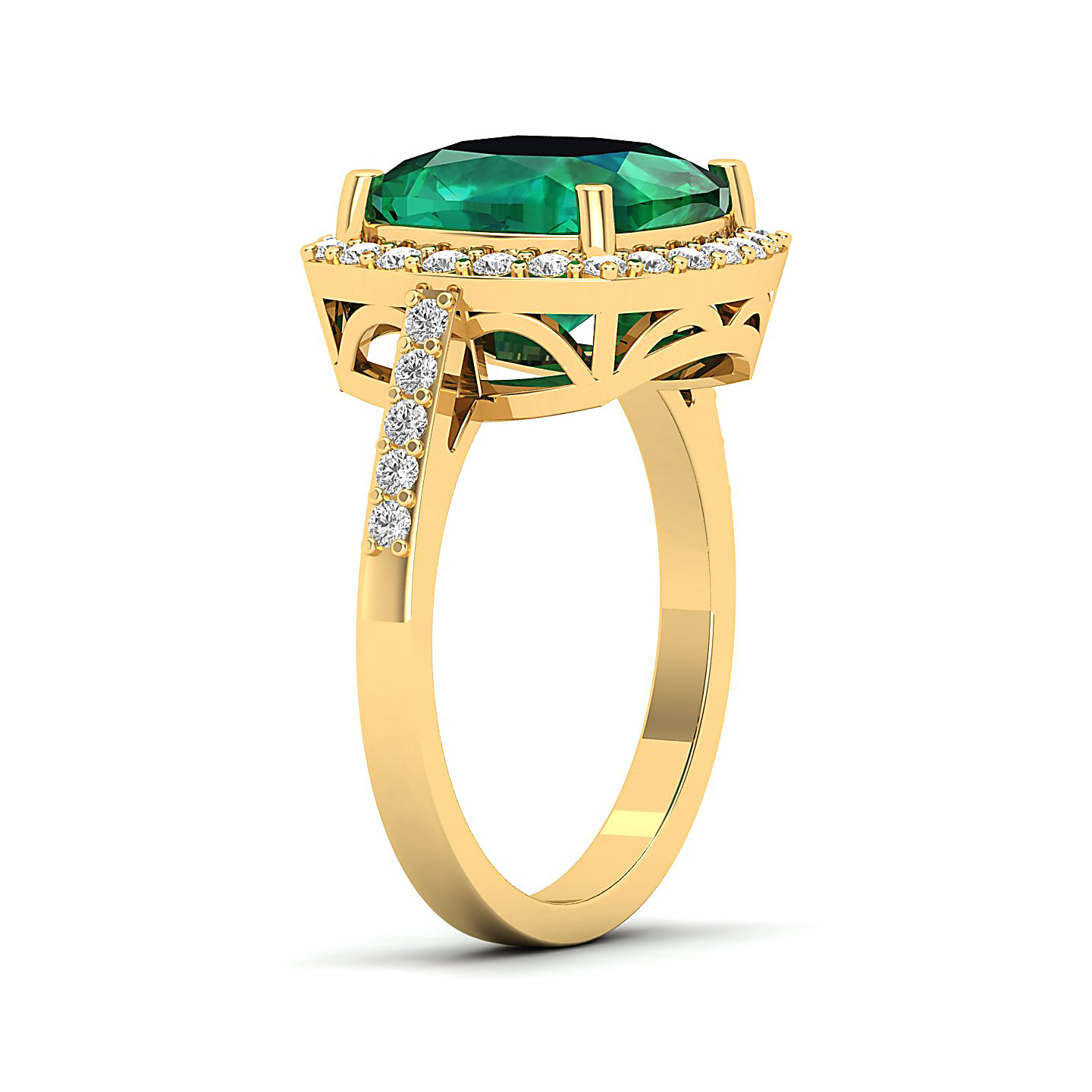 The Timeless Emerald Gold Ring