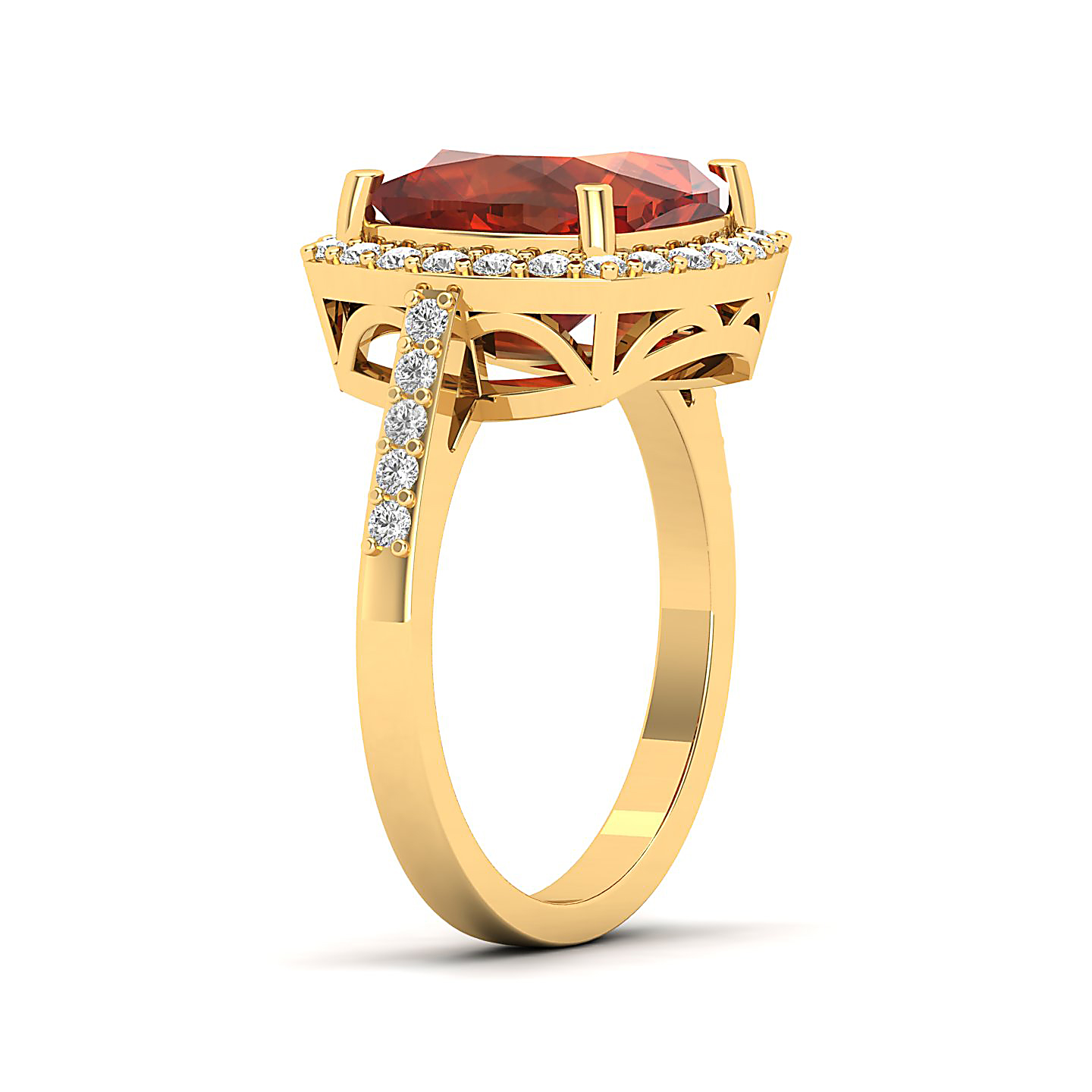 The Timeless Hessonite Gold Ring
