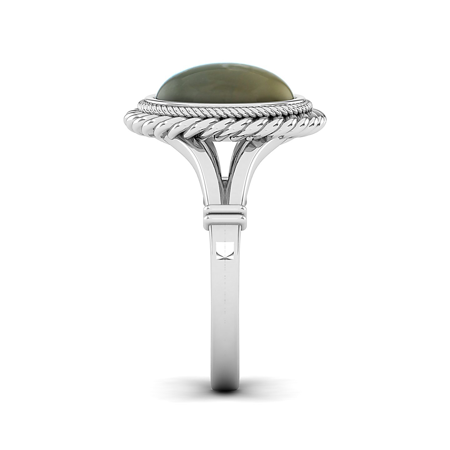 The Triumphant Halo Cat's Eye Ring