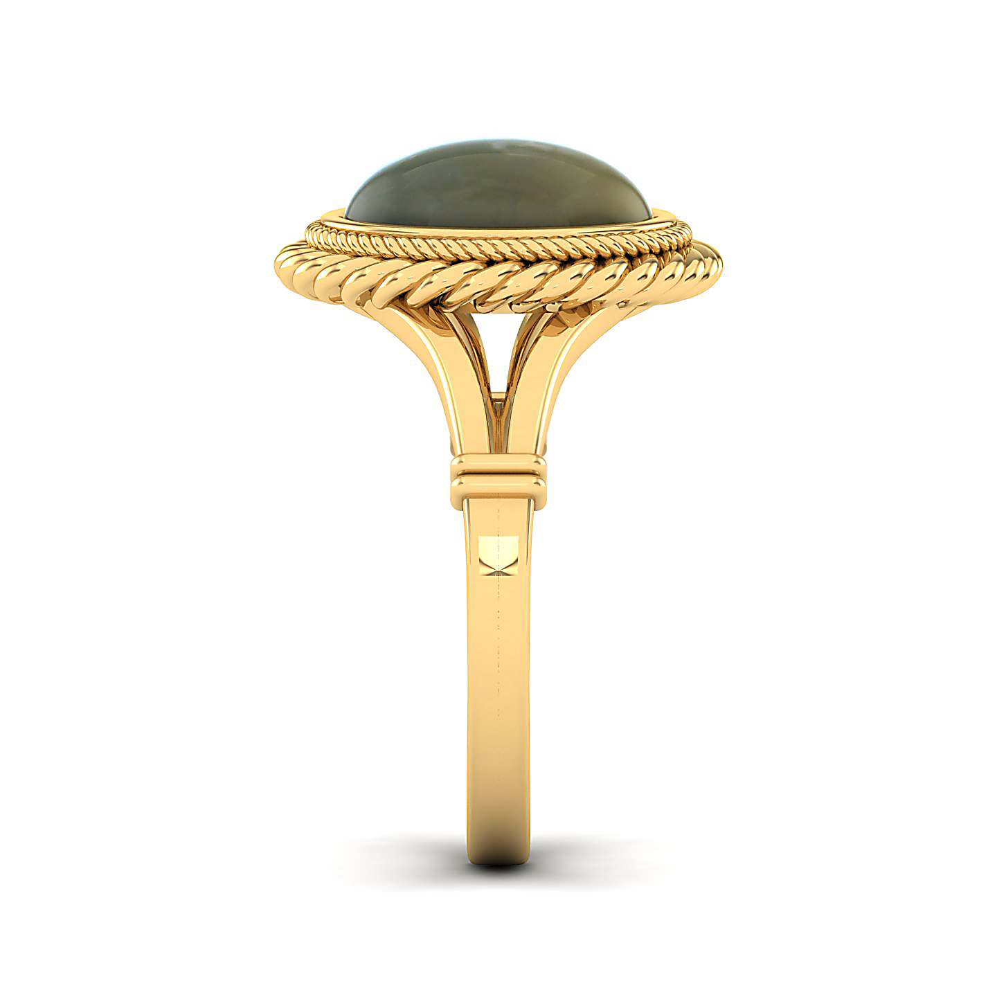 The Triumphant Halo Cat's Eye Ring
