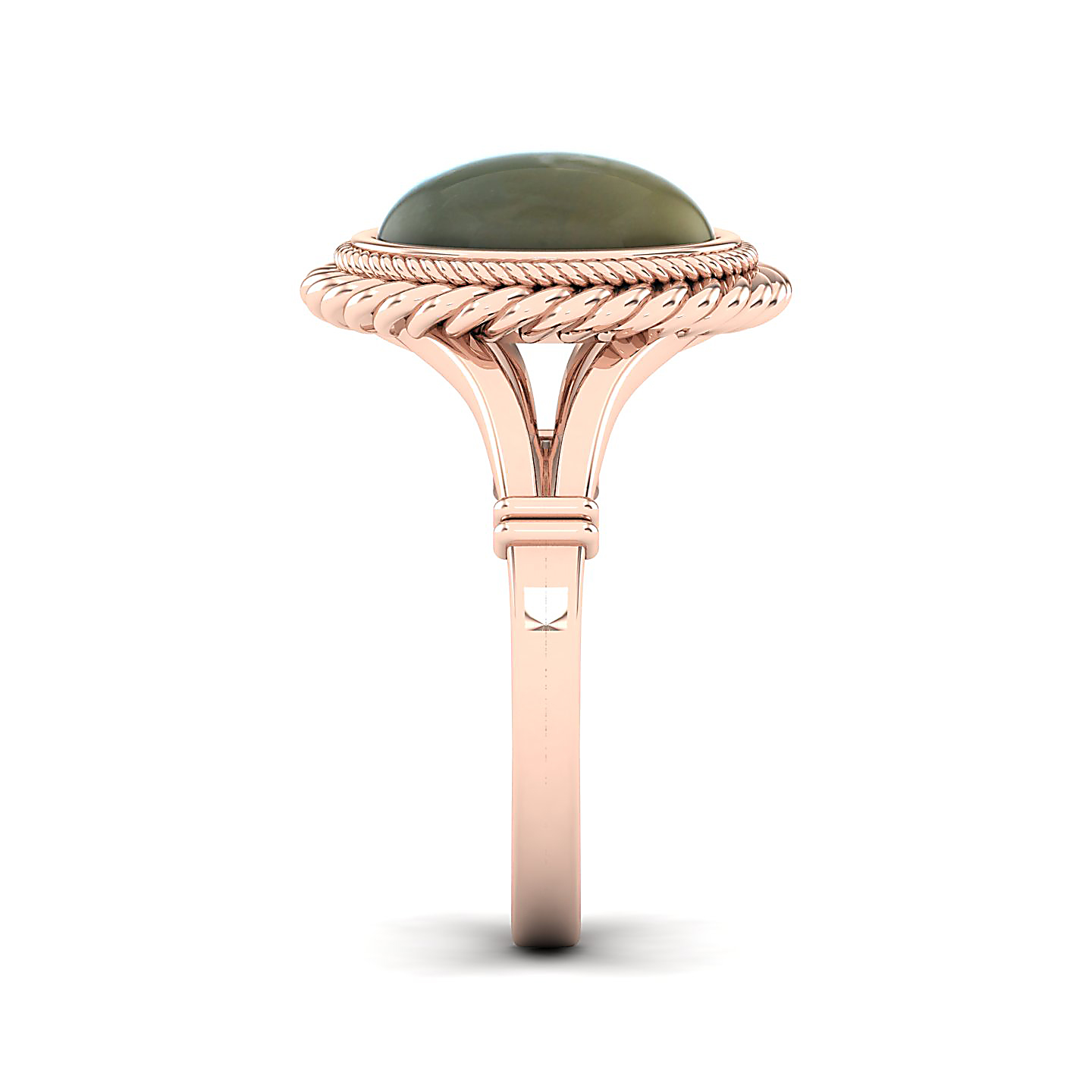 The Triumphant Halo Cat's Eye Ring
