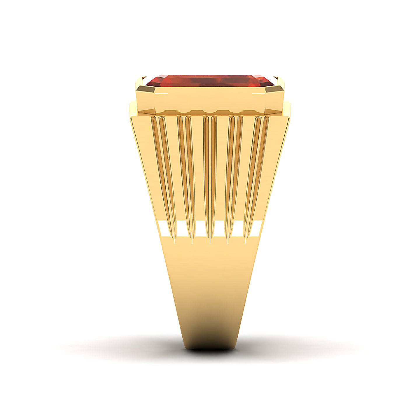The Valorous Hessonite Gold Ring
