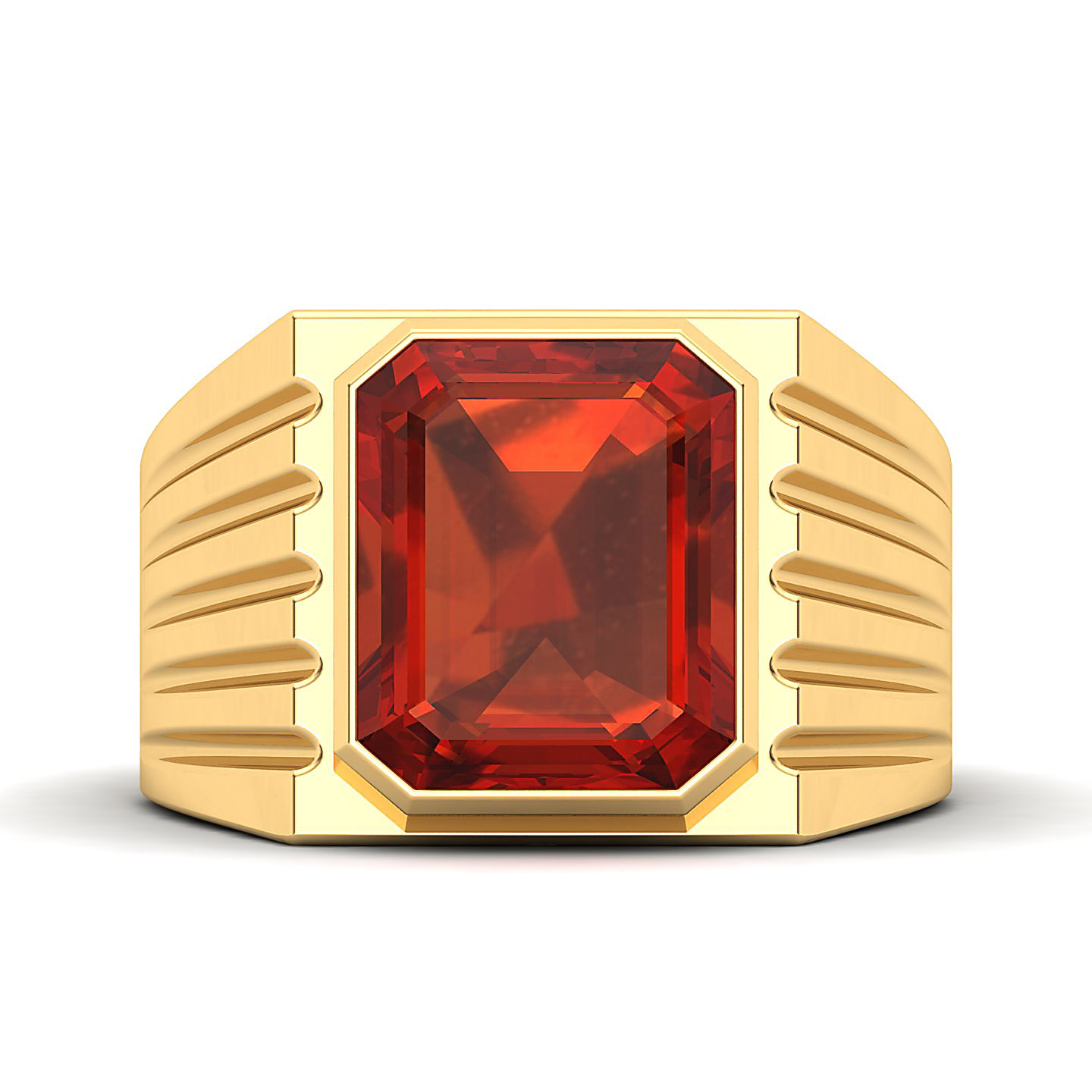 The Valorous Hessonite Gold Ring