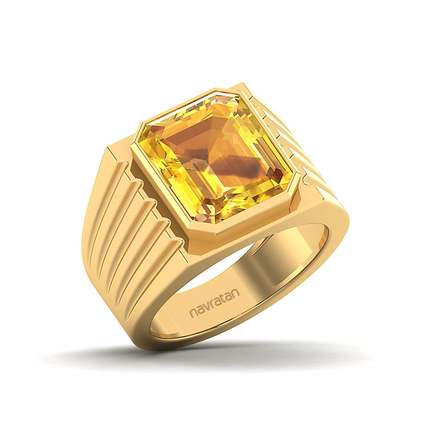 The Valorous Yellow Sapphire Gold Ring