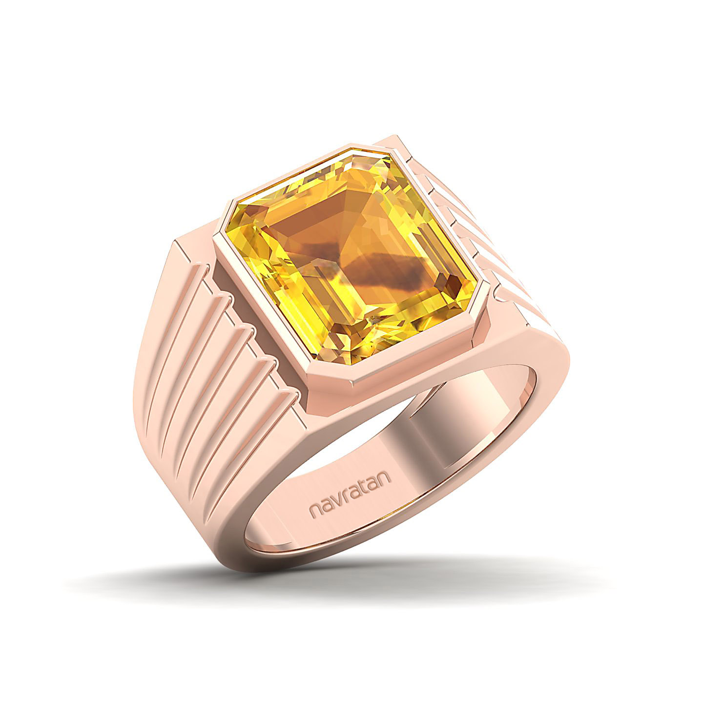 The Valorous Yellow Sapphire Gold Ring