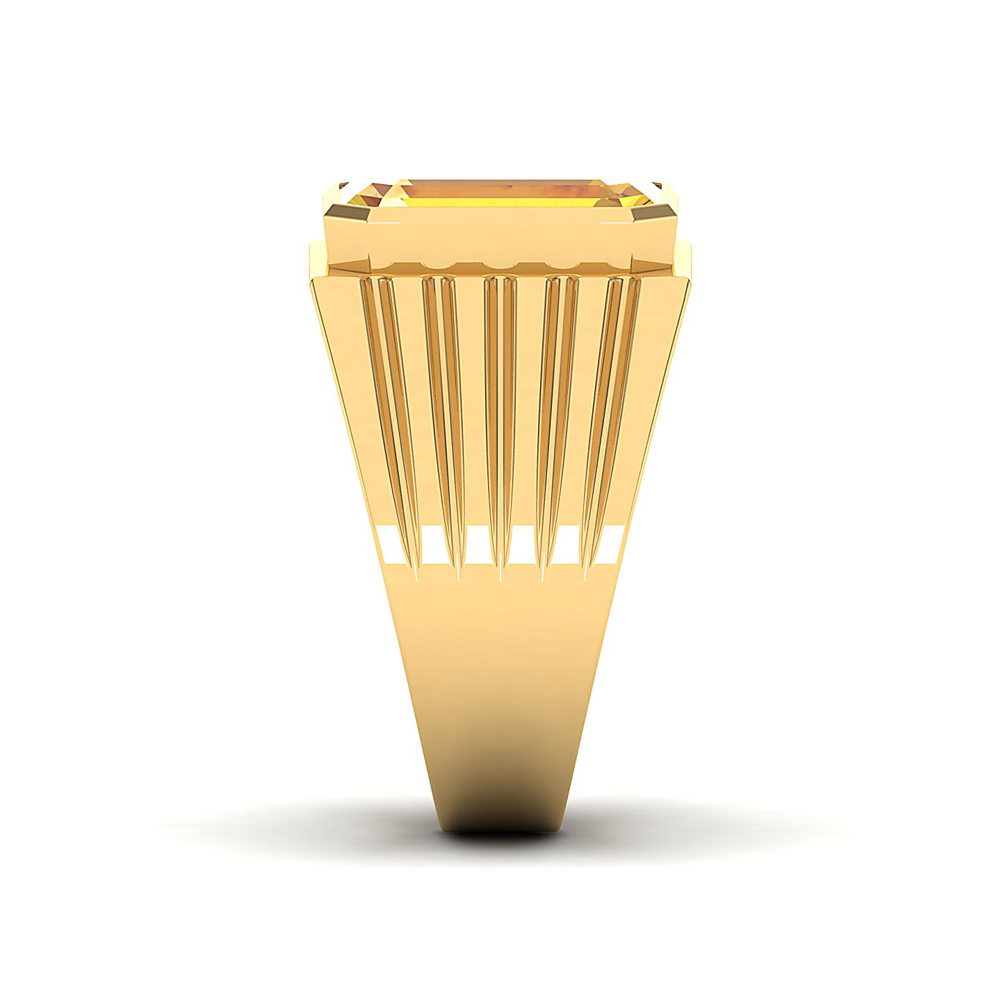 The Valorous Yellow Sapphire Gold Ring