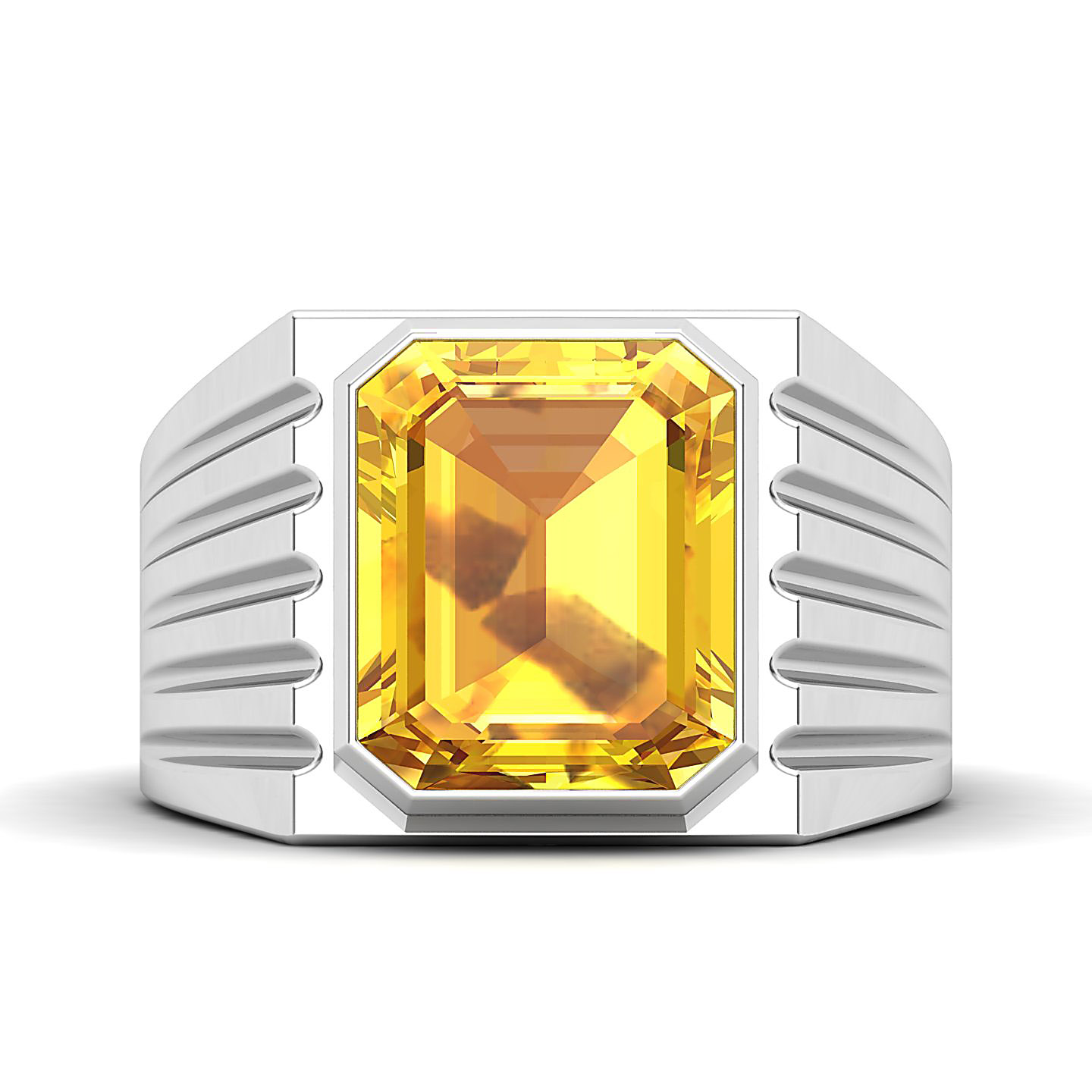 The Valorous Yellow Sapphire Gold Ring