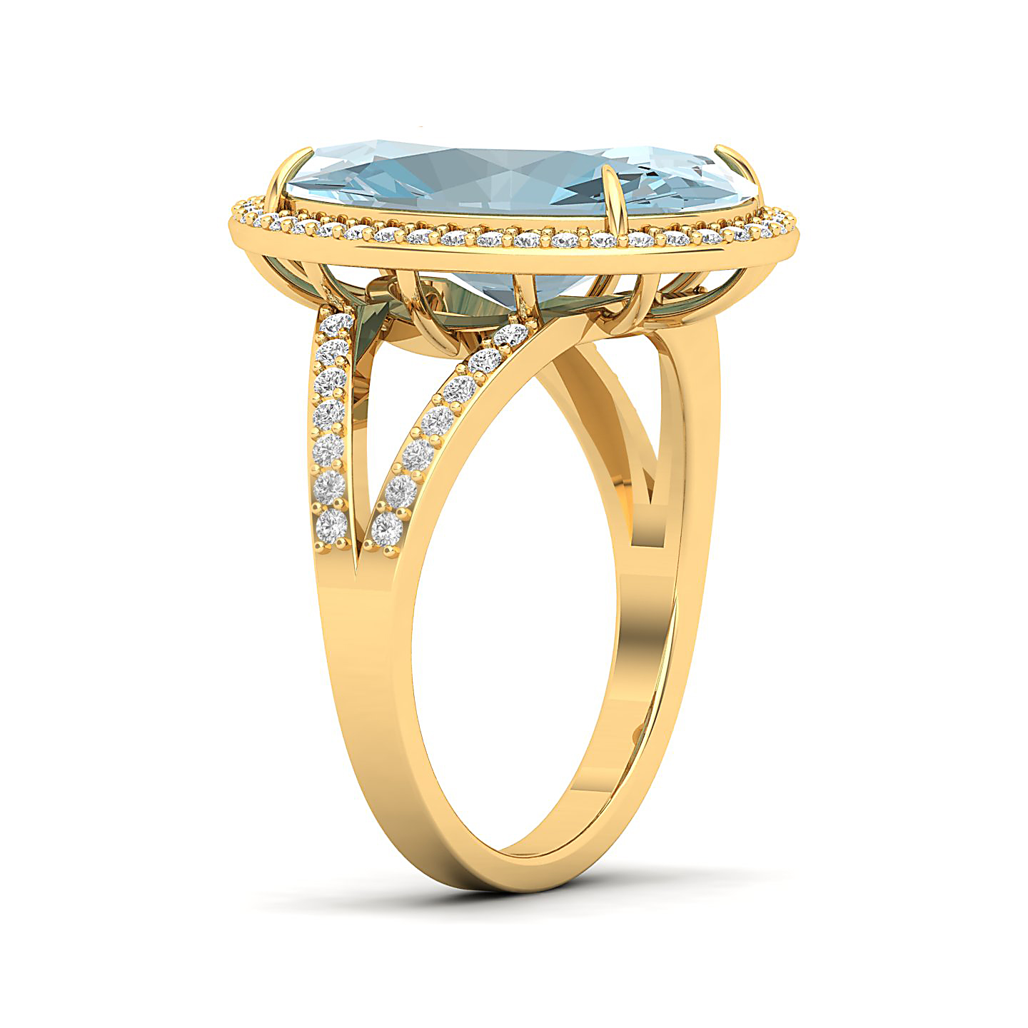 The Vintage Art Deco Aquamarine Ring