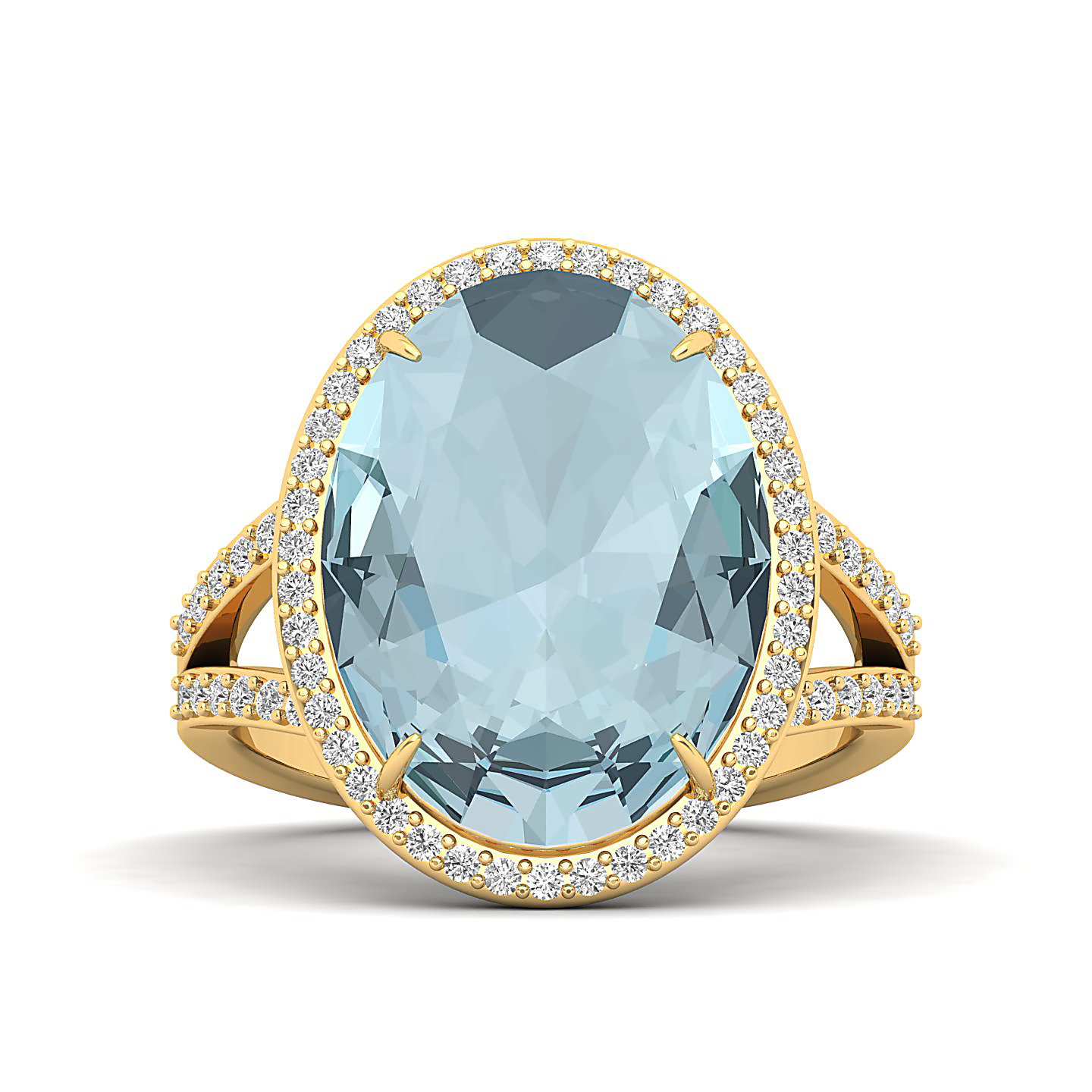 The Vintage Art Deco Aquamarine Ring