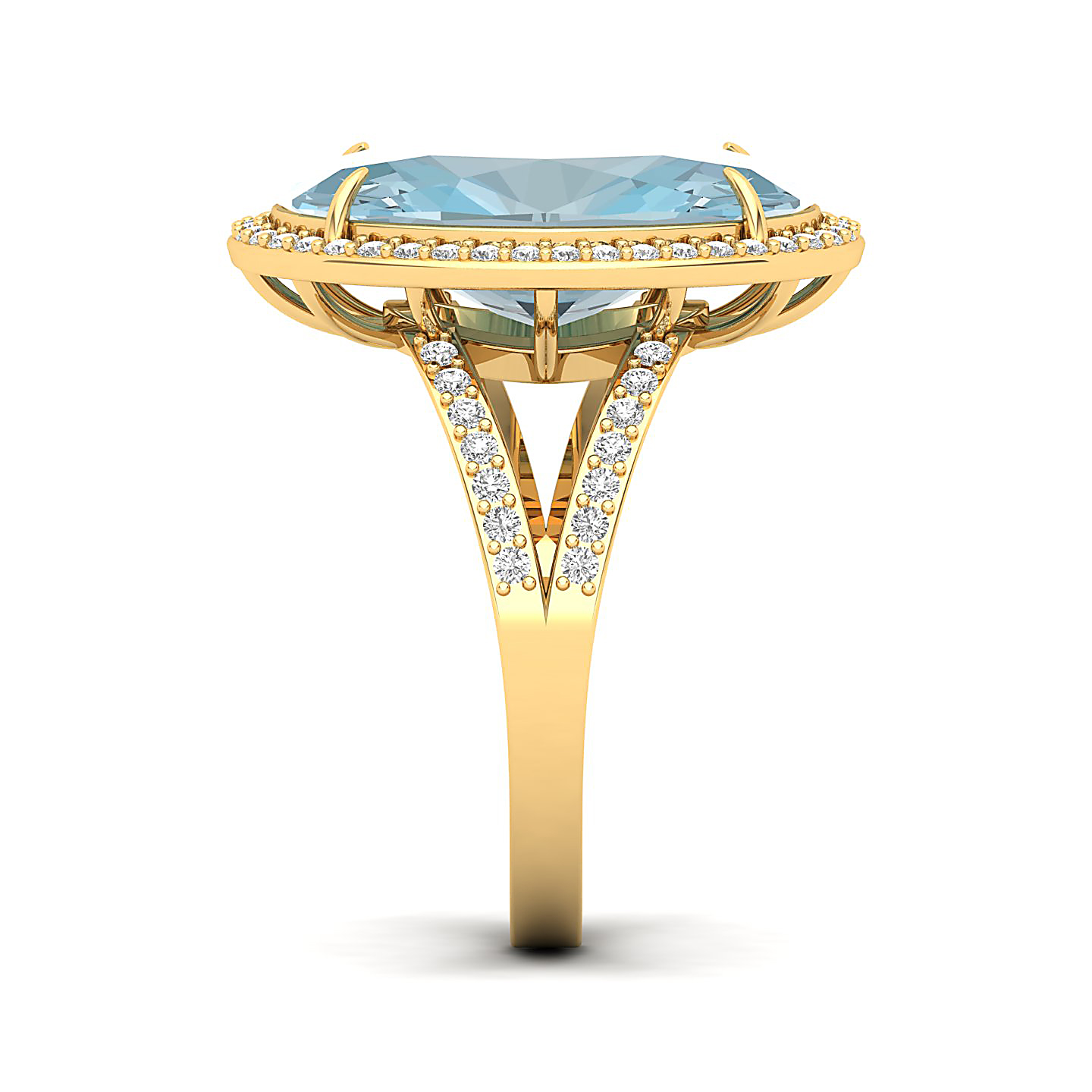 The Vintage Art Deco Aquamarine Ring