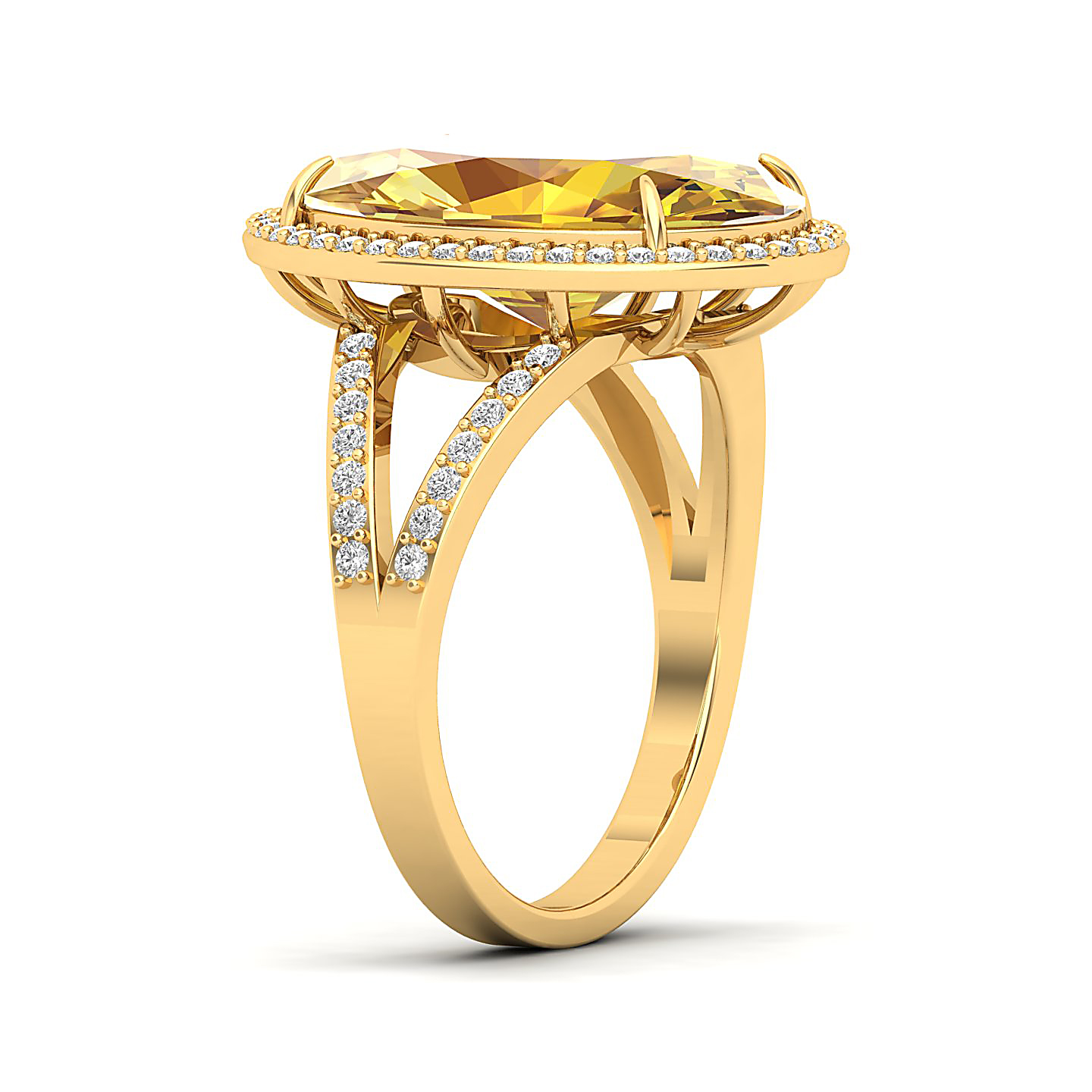 The Vintage Art Deco Yellow Sapphire Ring