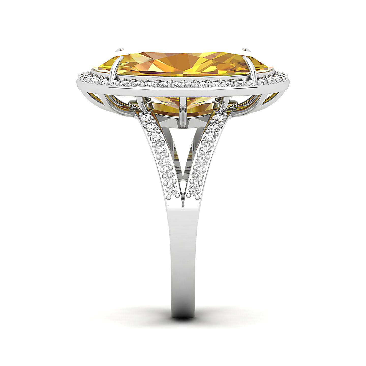 The Vintage Art Deco Yellow Sapphire Ring