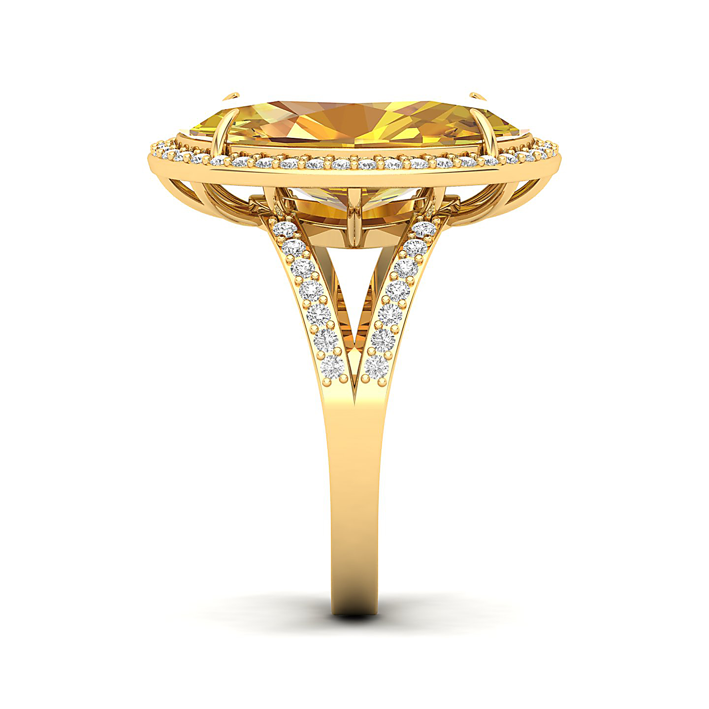 The Vintage Art Deco Yellow Sapphire Ring