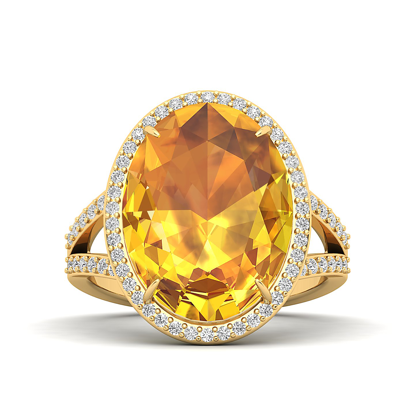 The Vintage Art Deco Yellow Sapphire Ring