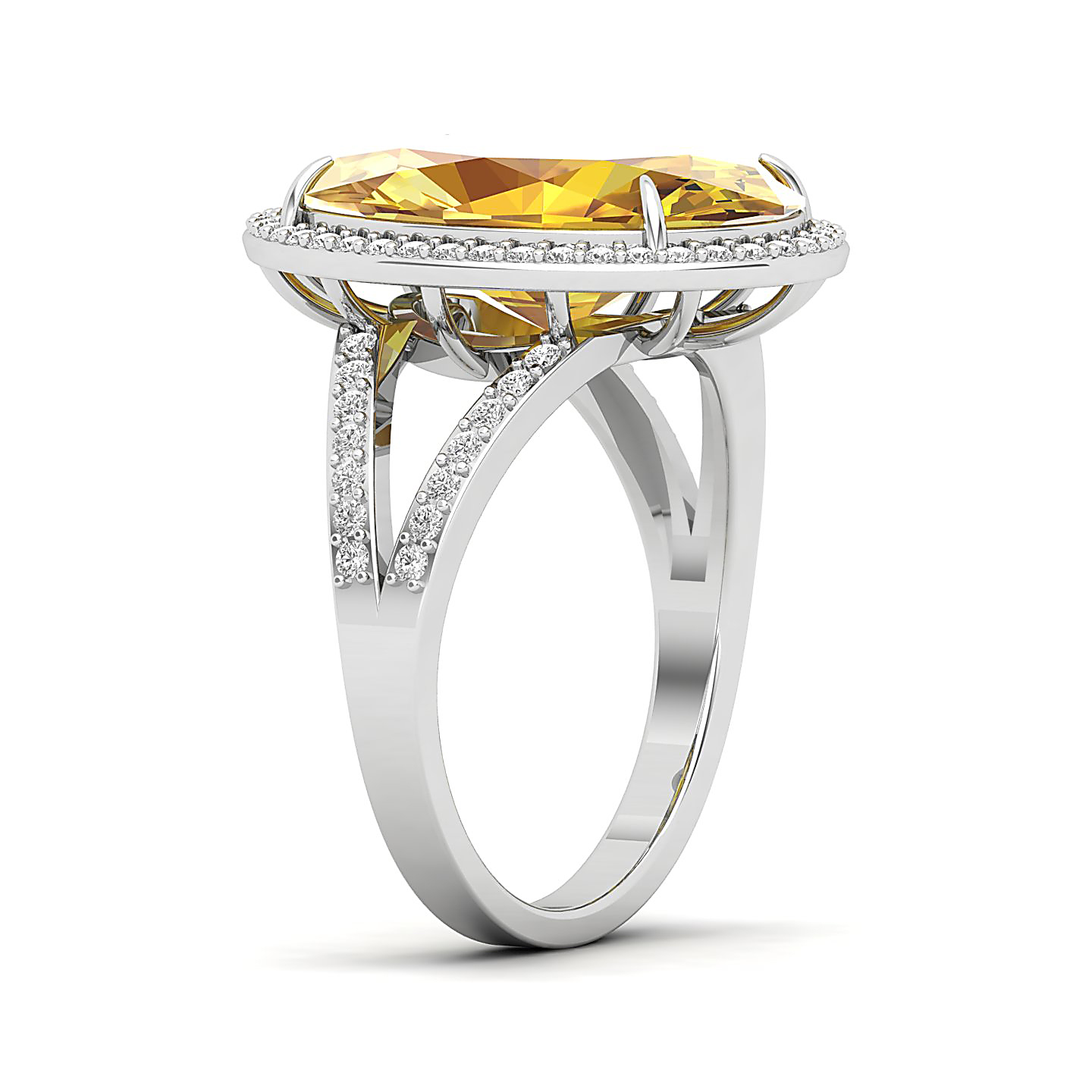 The Vintage Art Deco Yellow Sapphire Ring