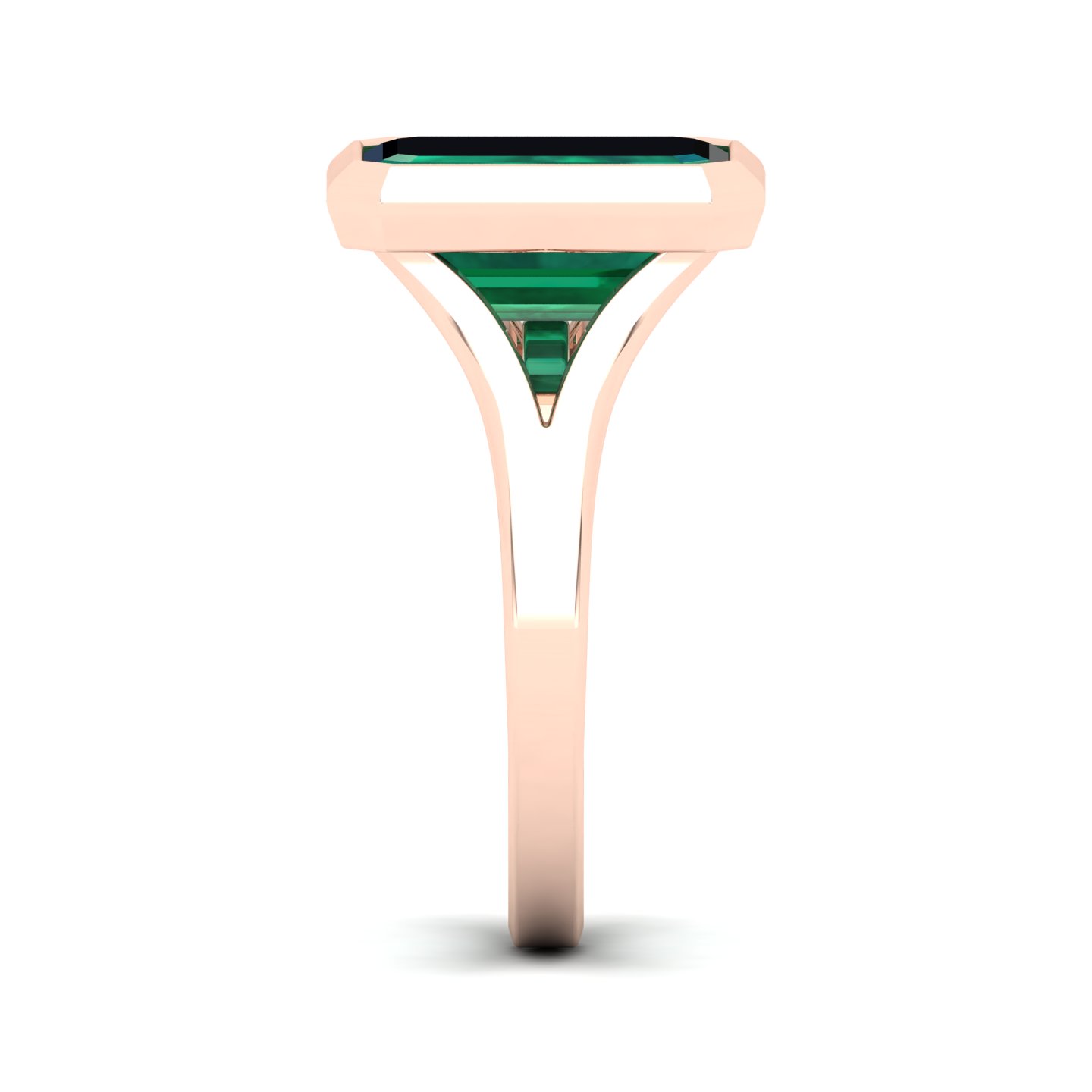 The Vivacious Emerald Gold Ring