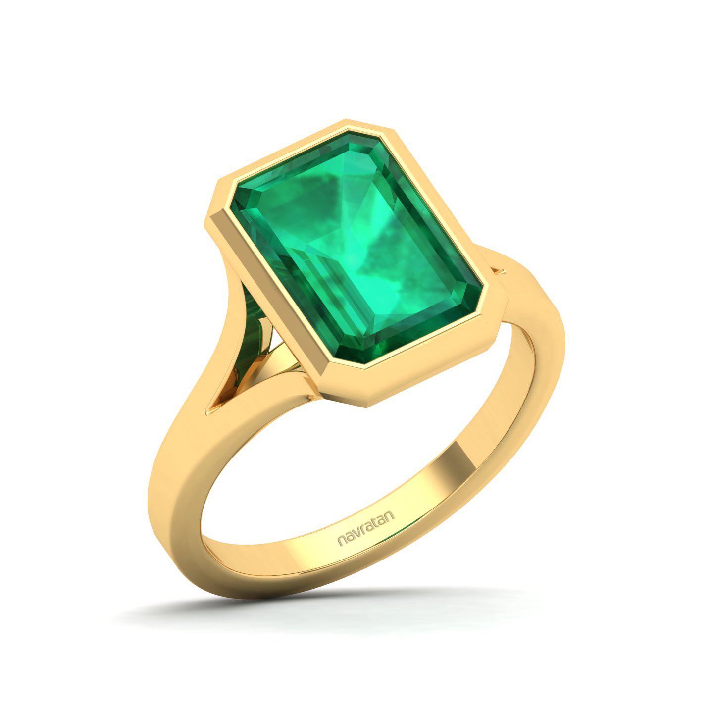 The Vivacious Emerald Gold Ring