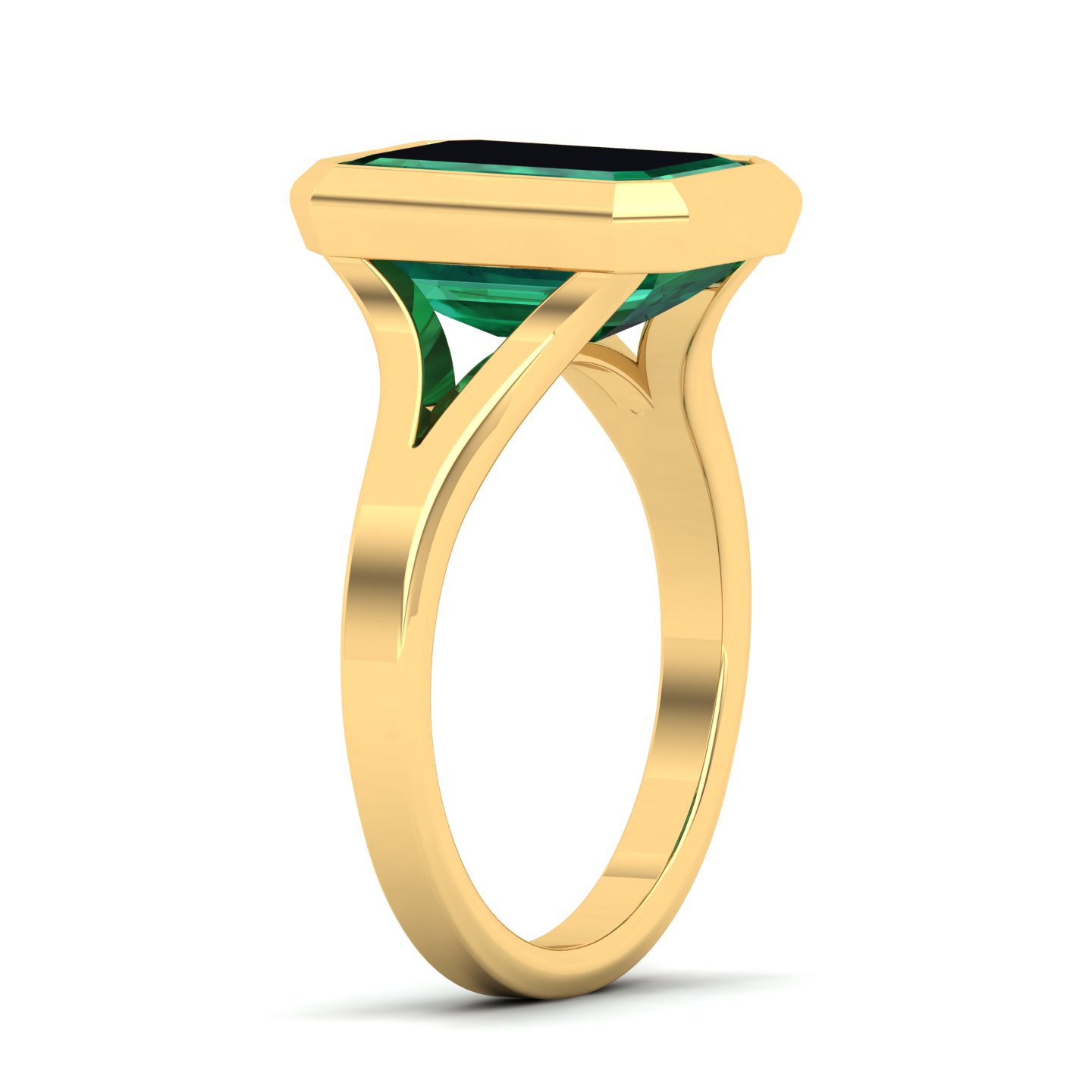 The Vivacious Emerald Gold Ring