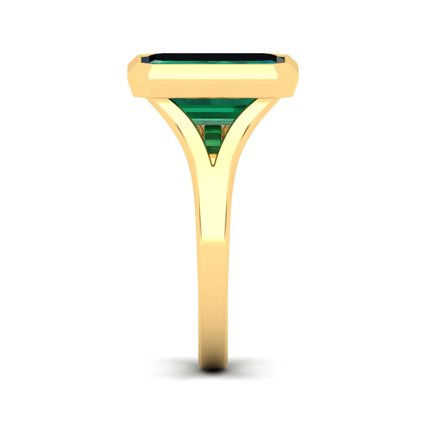 The Vivacious Emerald Gold Ring