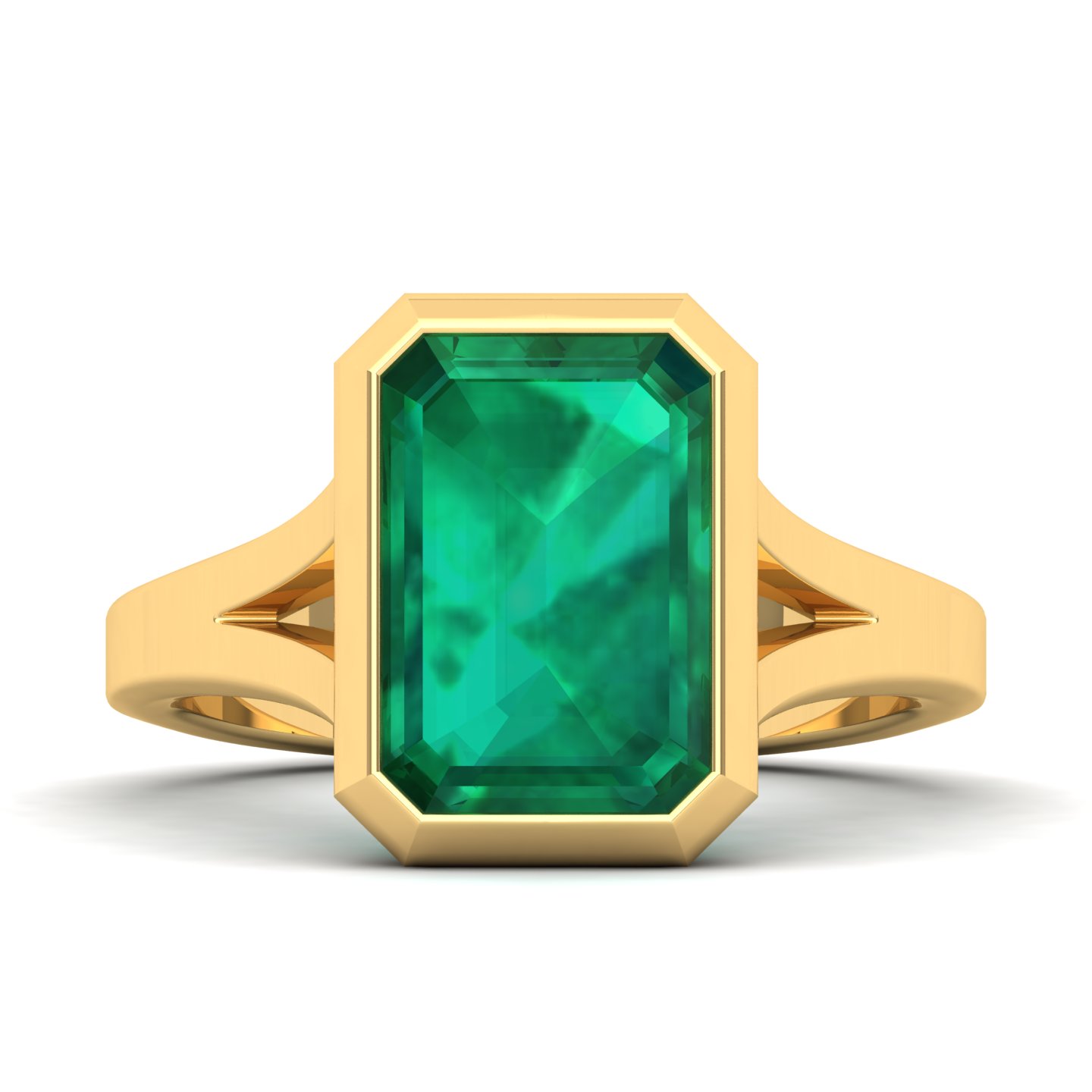 The Vivacious Emerald Gold Ring