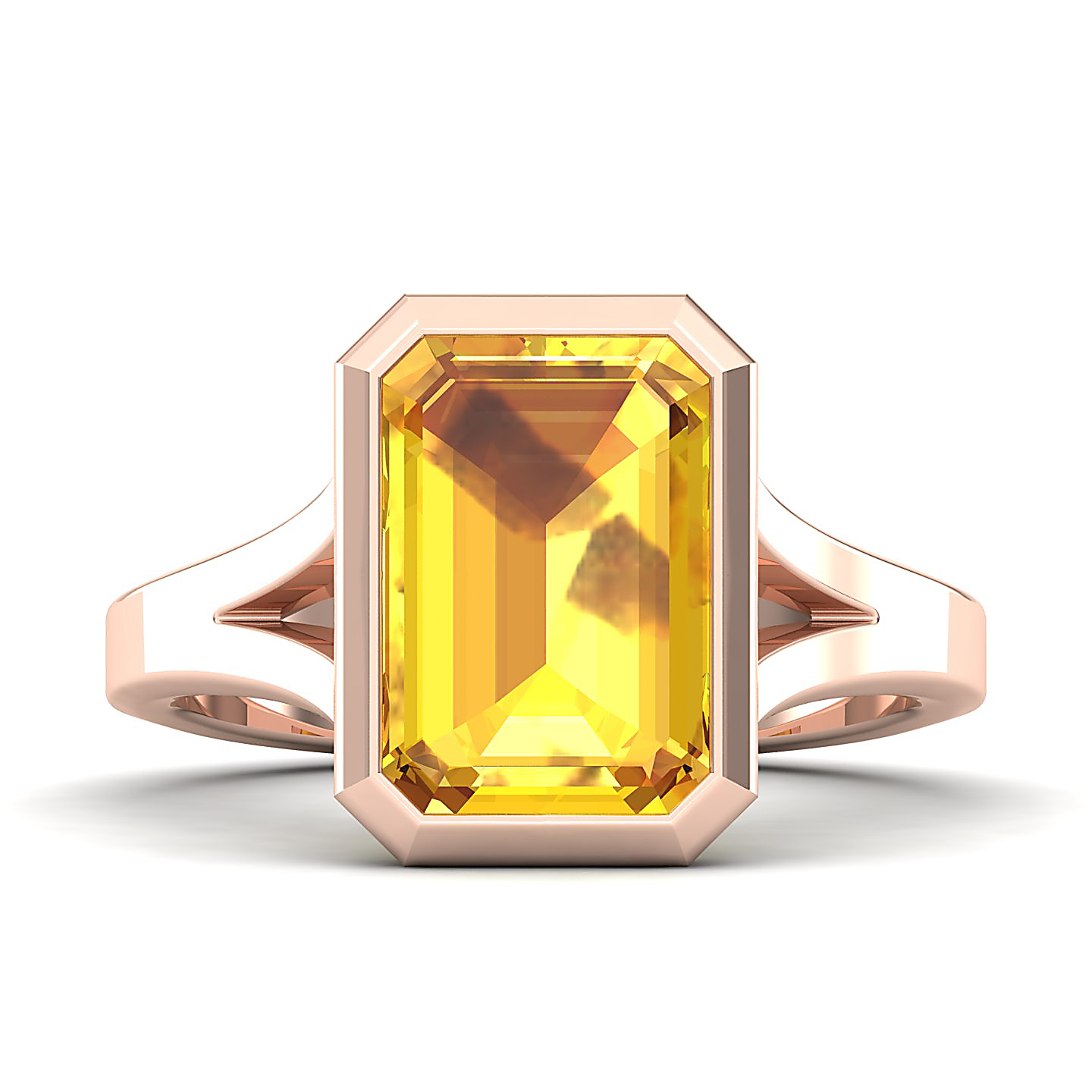 The Vivacious Yellow Sapphire Gold Ring