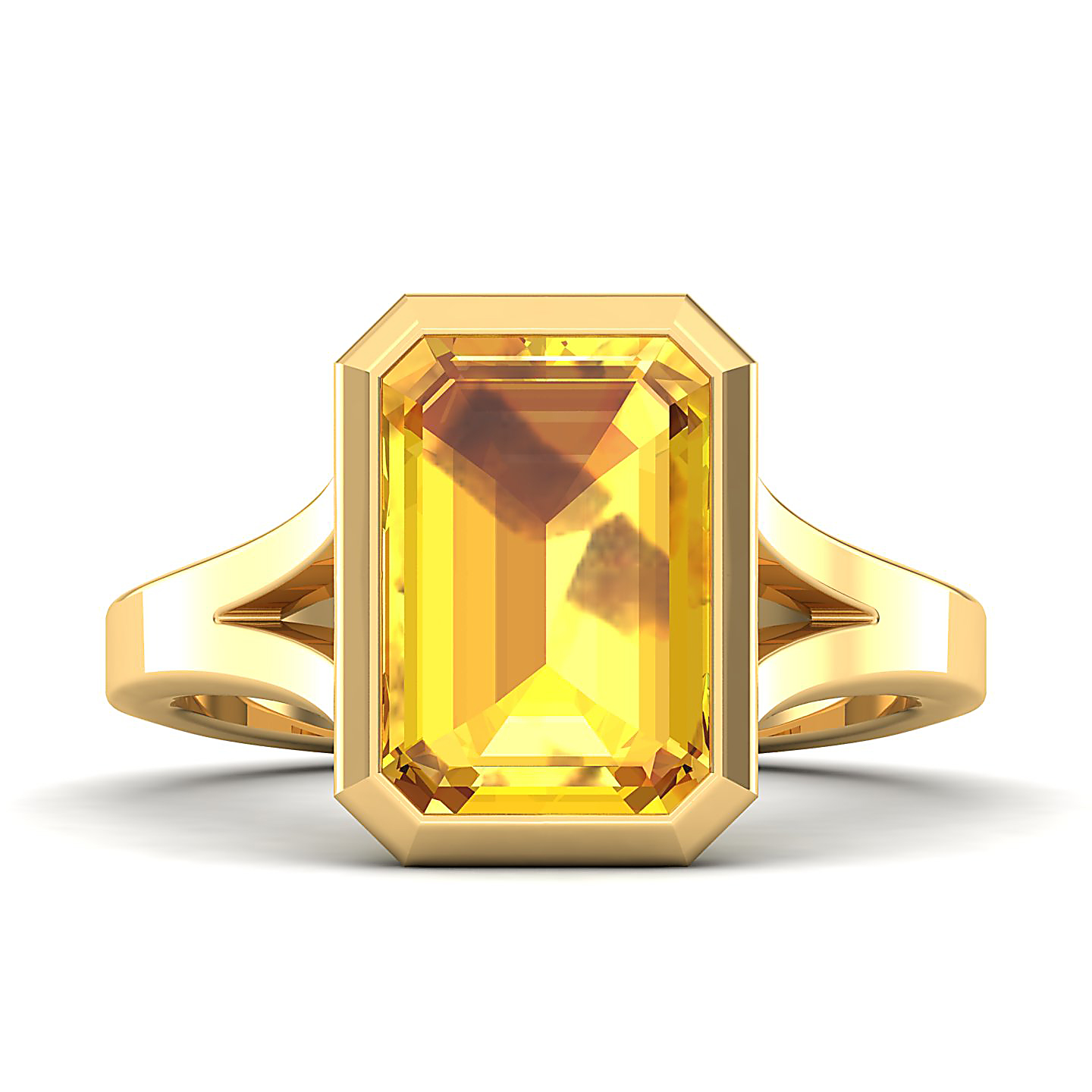 The Vivacious Yellow Sapphire Gold Ring