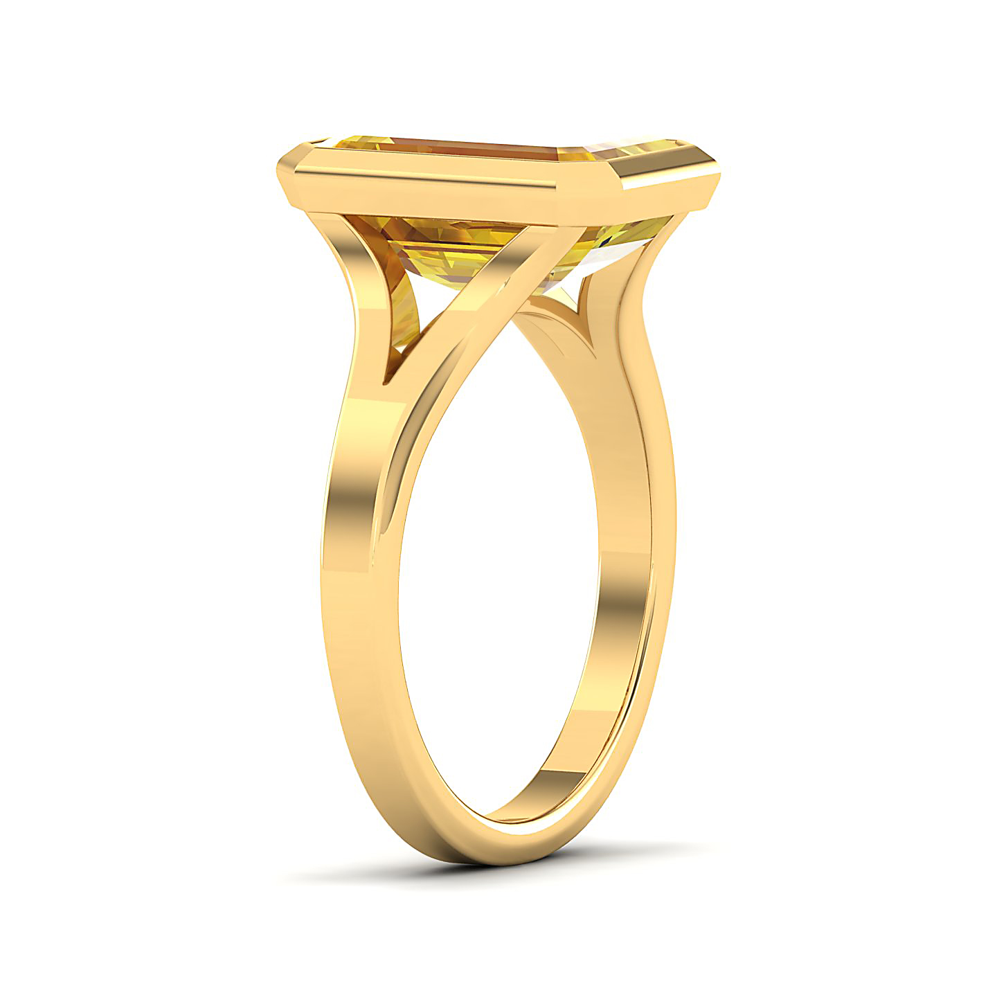The Vivacious Yellow Sapphire Gold Ring