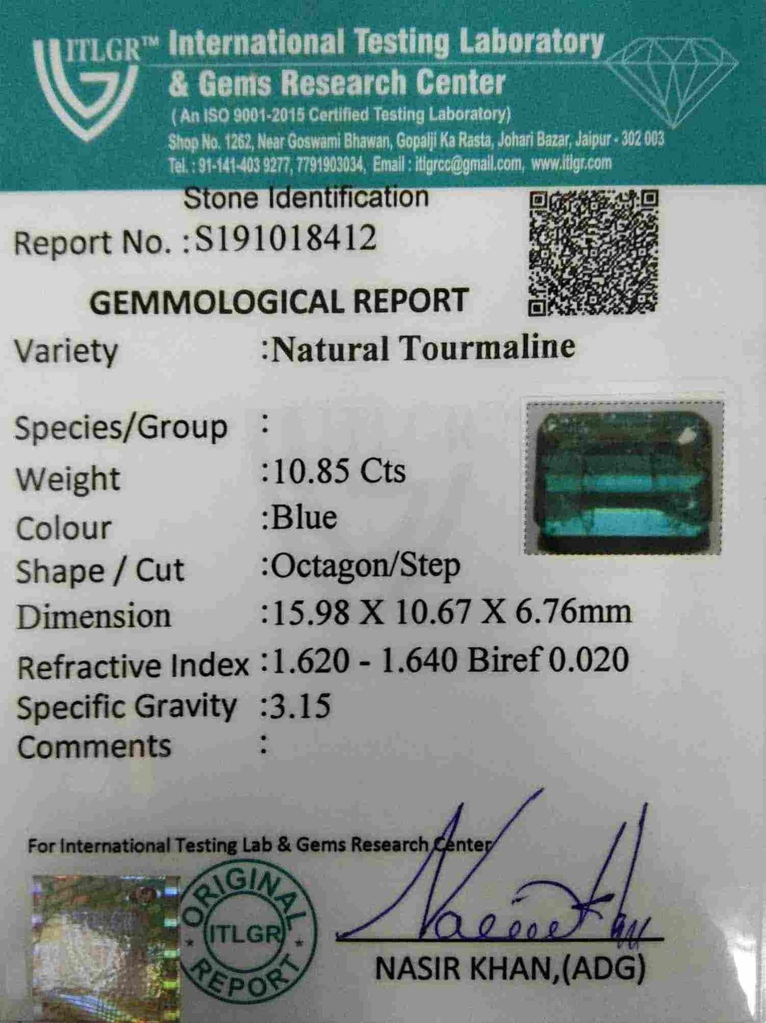 Tourmaline - 10.85 Carat