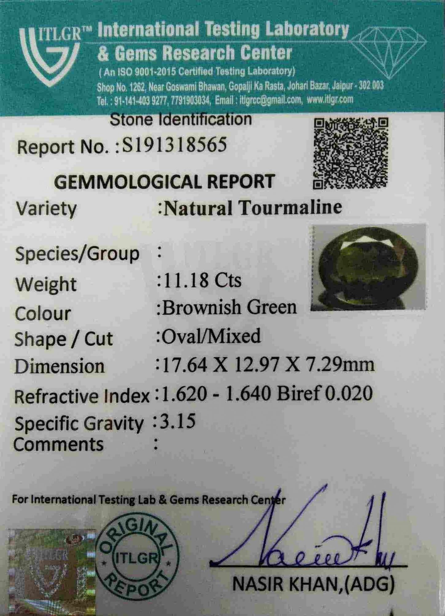 Tourmaline - 11.18 Carat