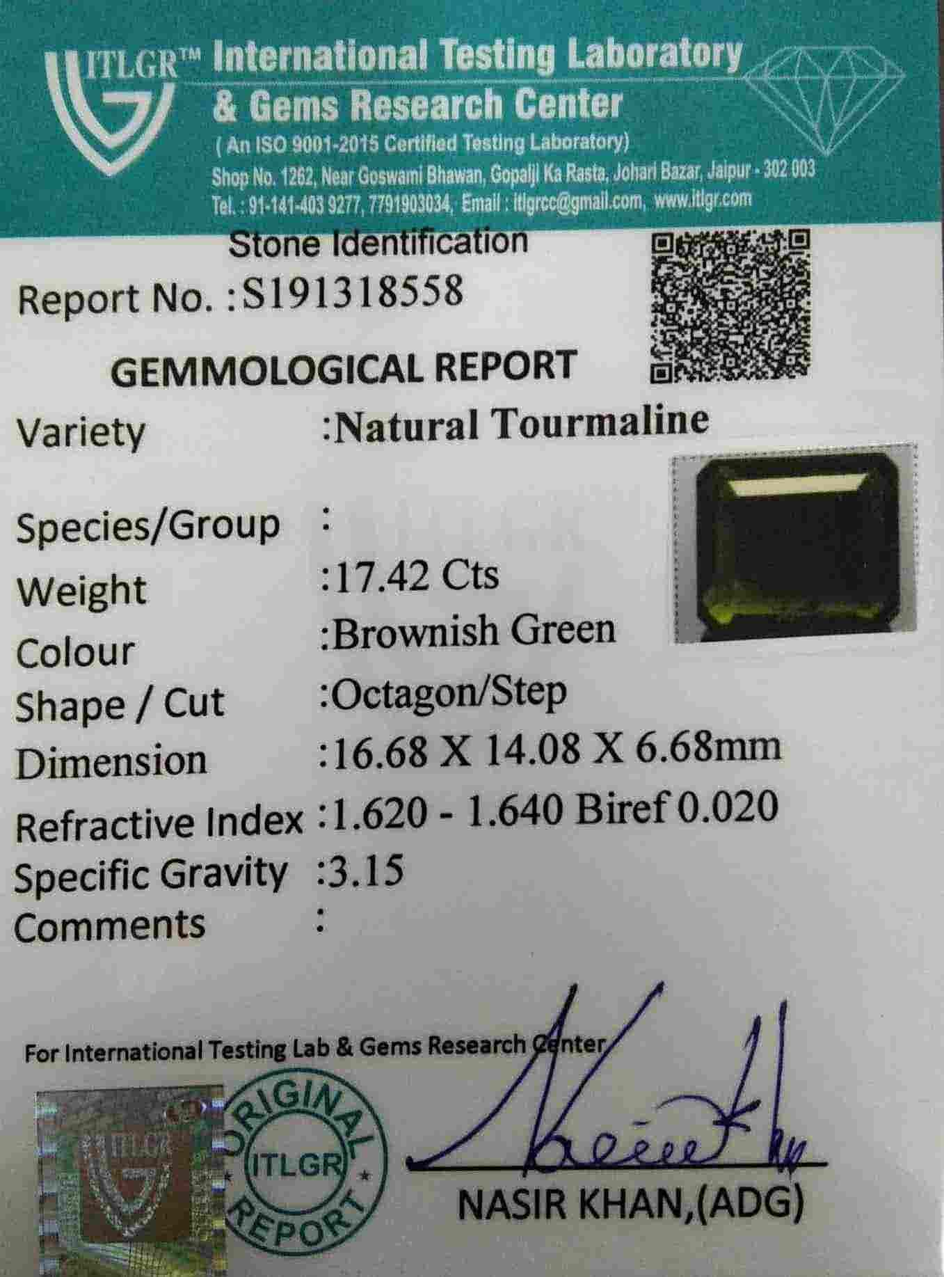 Tourmaline - 17.42 Carat