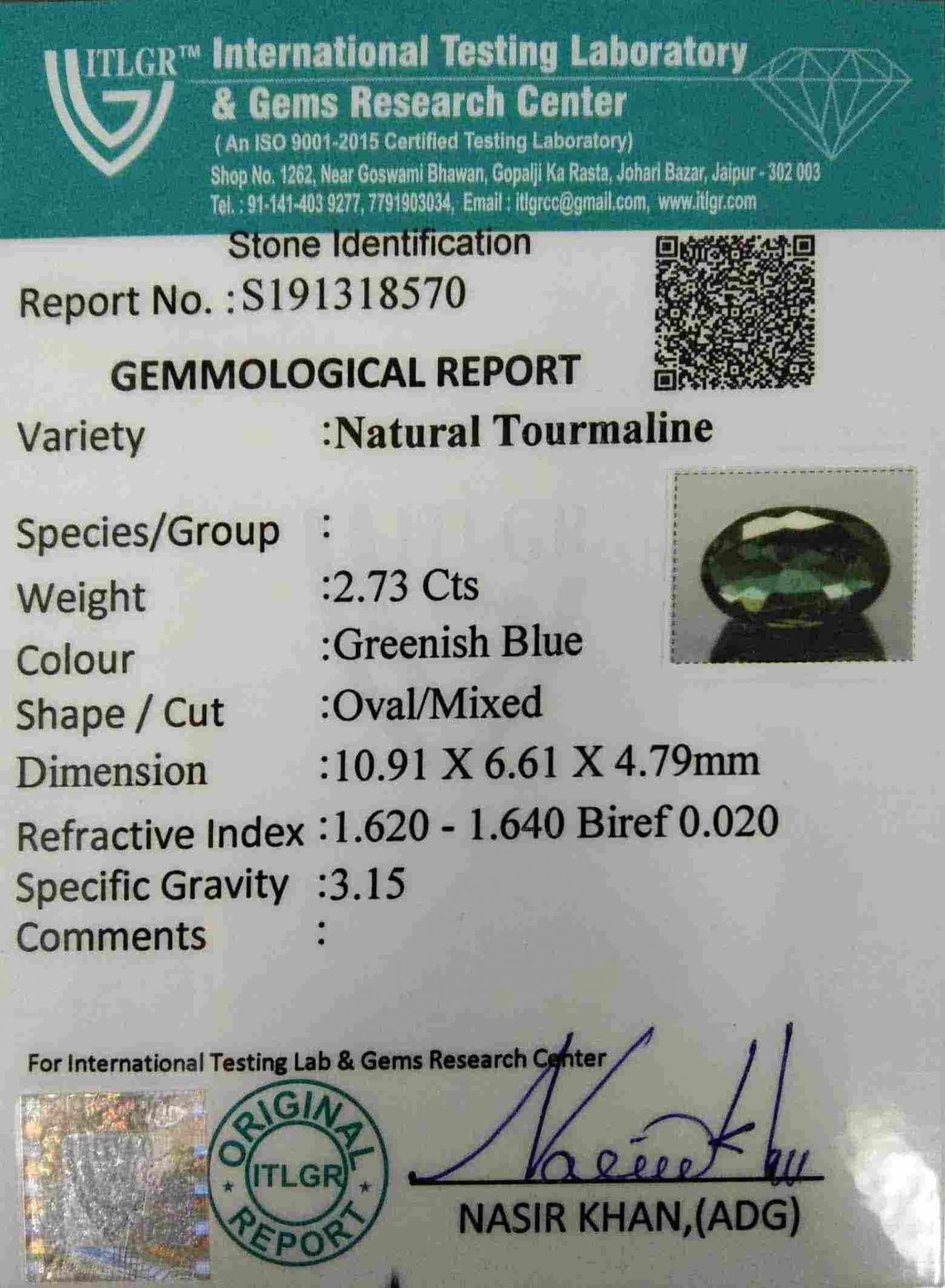 Tourmaline - 2.73 Carat
