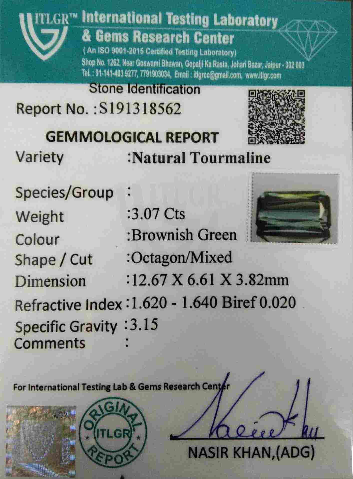 Tourmaline - 3.07 Carat